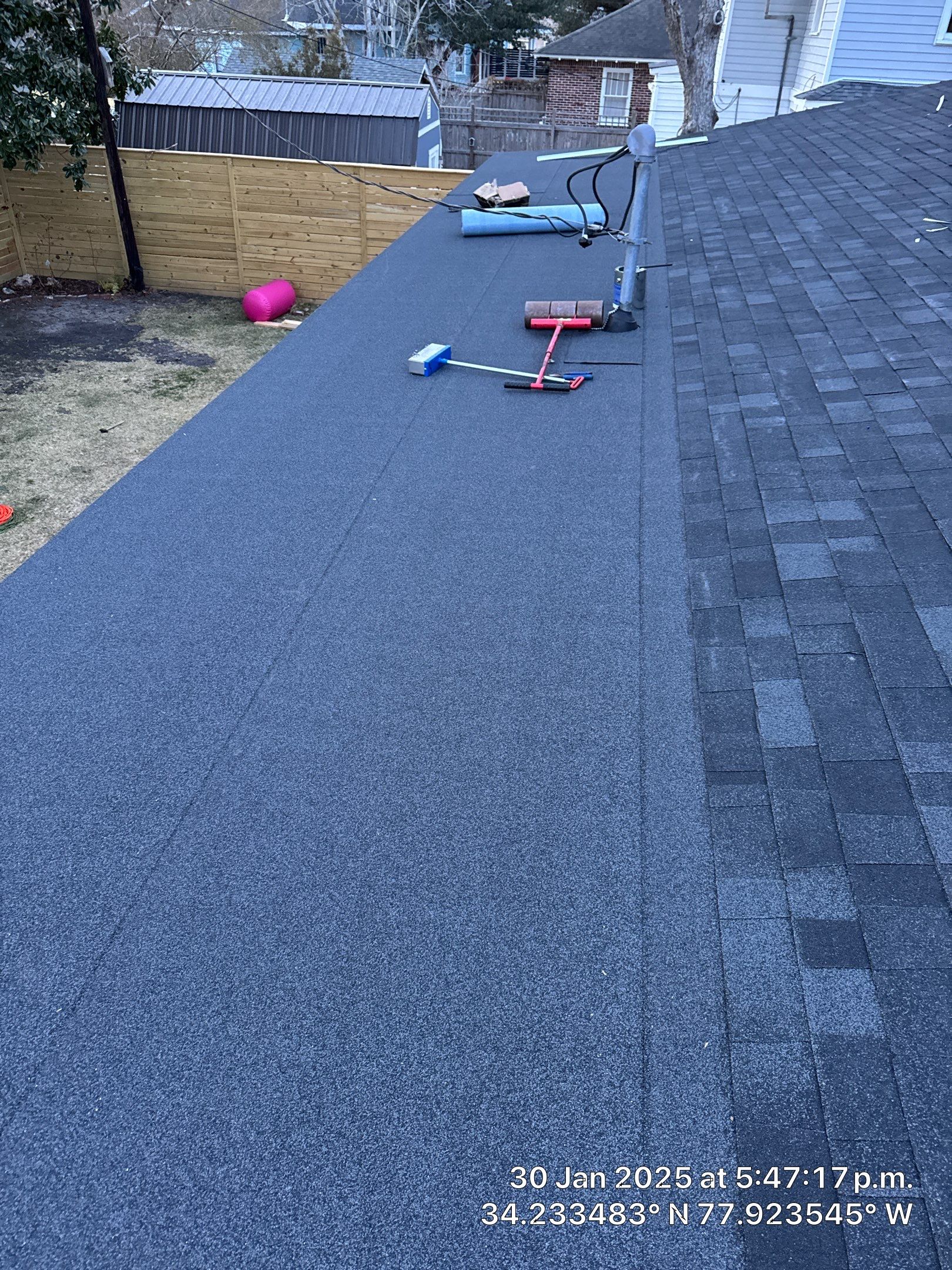 Low Slope Flat Roof Repair in Forest Hills, Wilmington NC by RGR Construction and Roofing, LLC