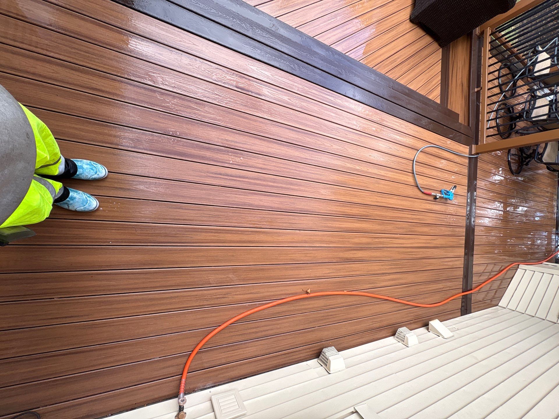 Multi-Level Composite Deck Power Washing and Maintenance in Middleton by Under Pressure Power Washing