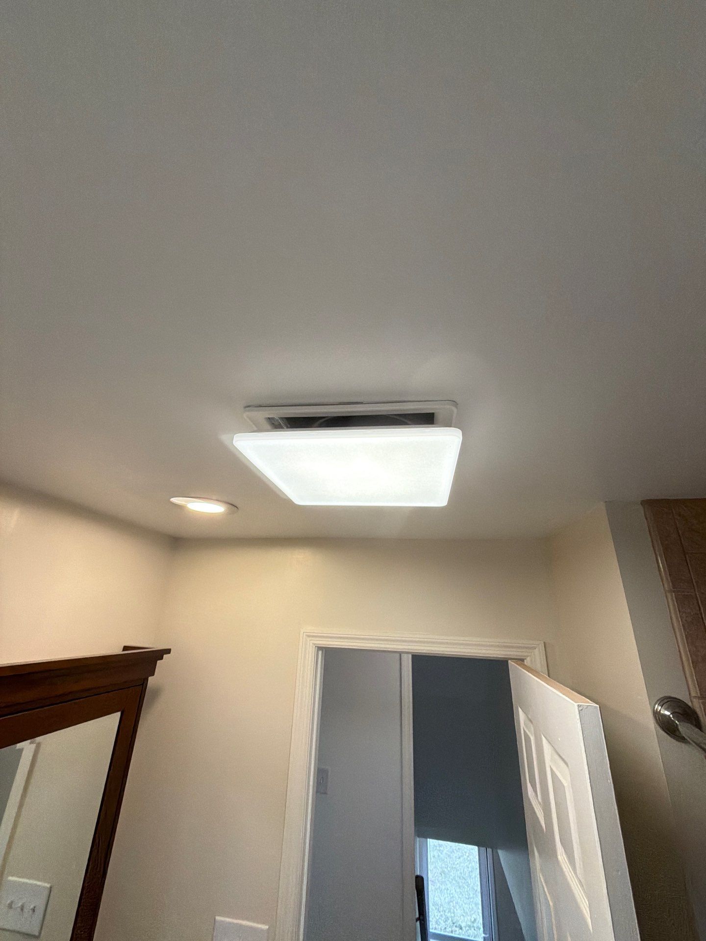 Bathroom Ceiling Repair & Exhaust Fan Installation by Laser Focused Solutions LLC