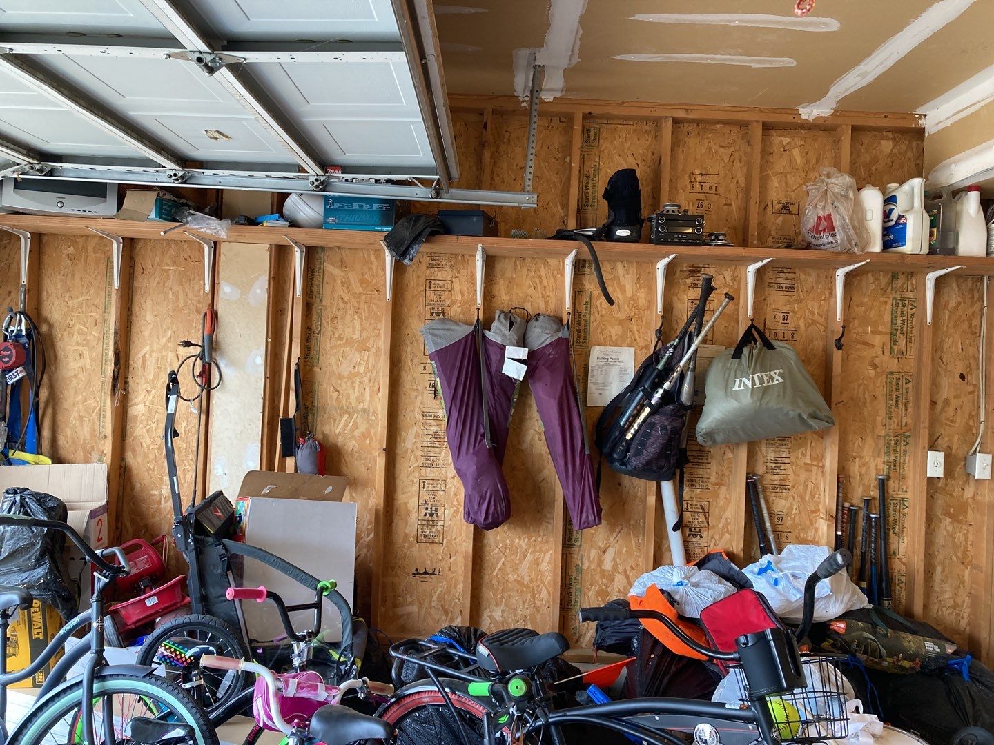 Water Damage in Garage by Accountable Home Services