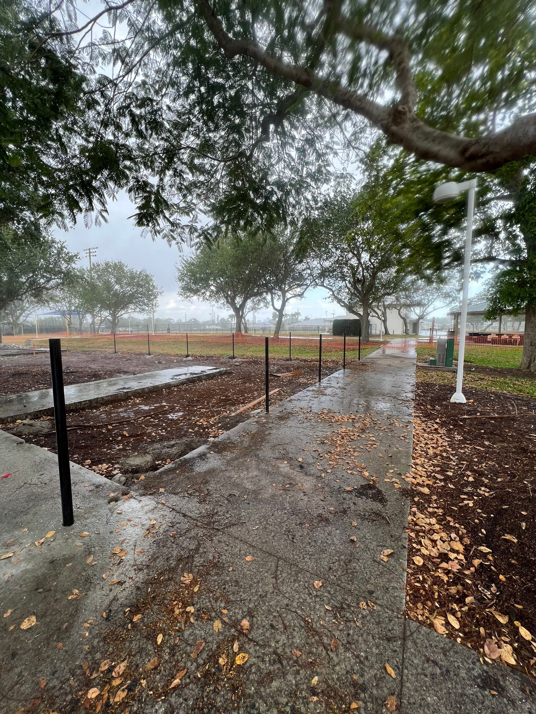 Vinyl Coated Chain-link fence for the City of Naples around Fleischmann Park Playground.  by Asap fence and gates, LLC