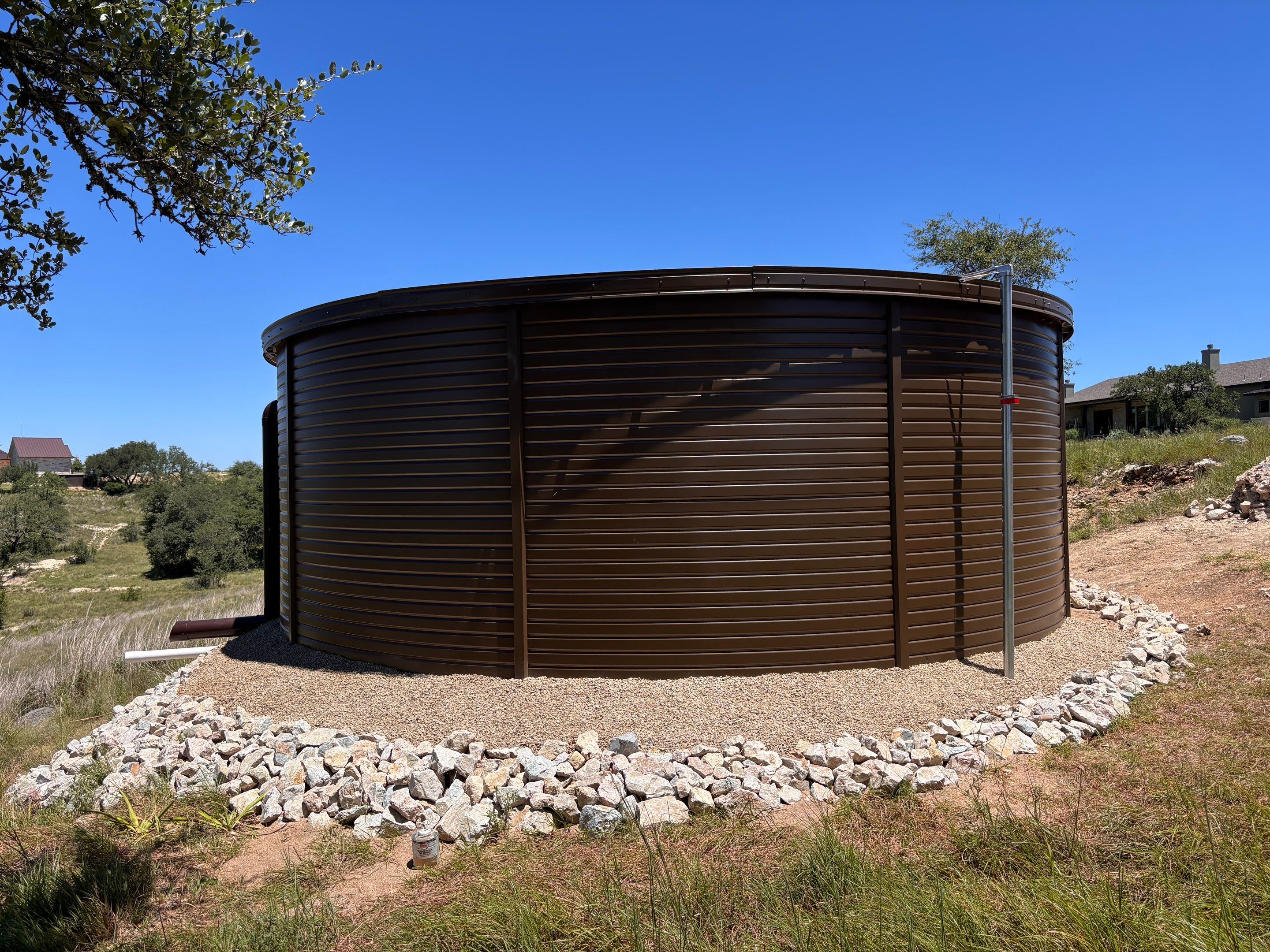 One 29,000gal and one 16,000gal tank by Cqure Water