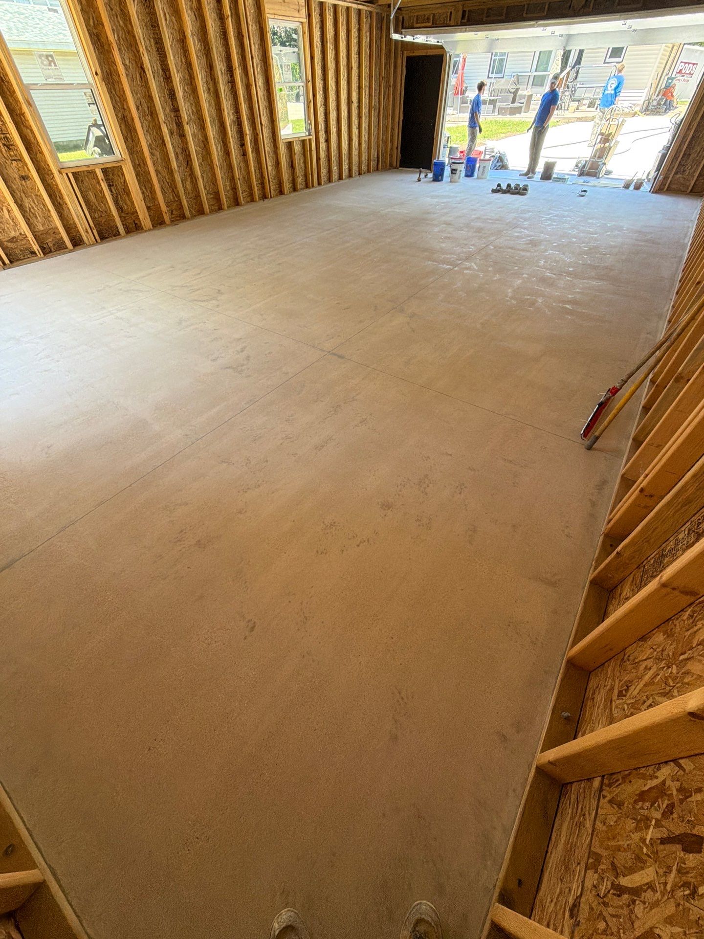 Multi-Color Epoxy Flake Floor Coating for Grandville Garage by Gordon Painting