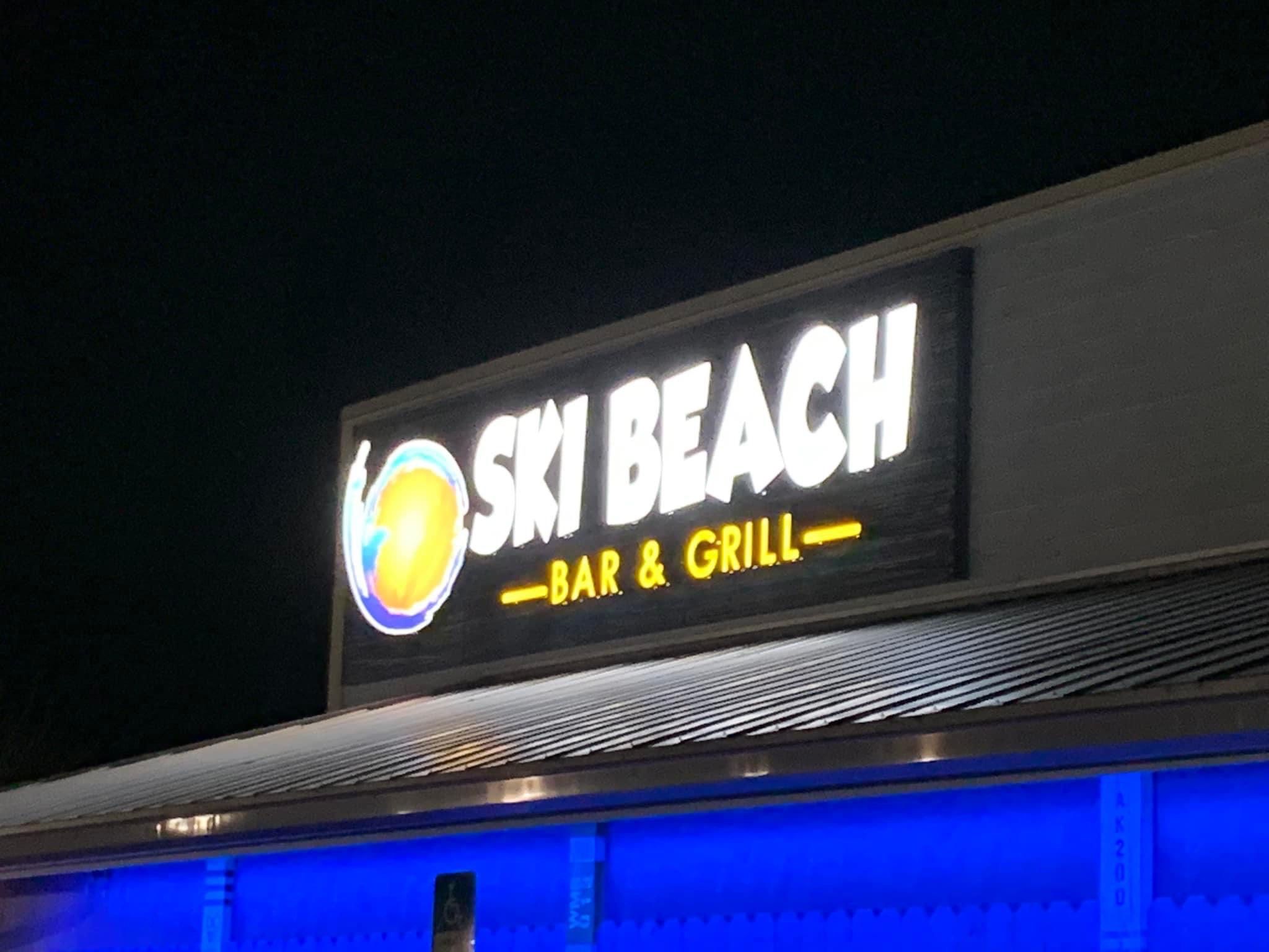 Channel Letters on Backer for Ski Beach Bar and Grill by SignCrafters