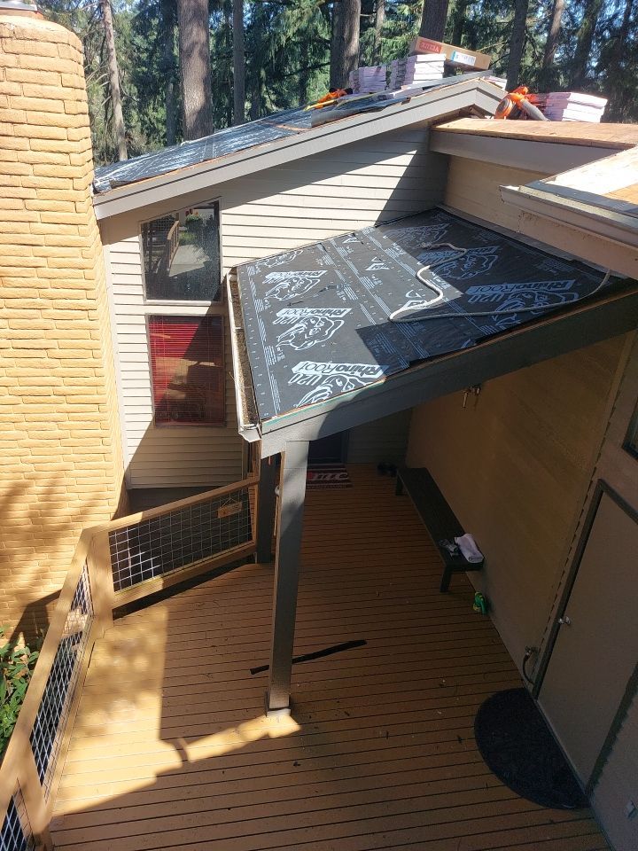 Residential Roofing Installation using Owens Corning Duration Designer Shingles in 'Bourbon'  by BEST Roofing & Waterproofing