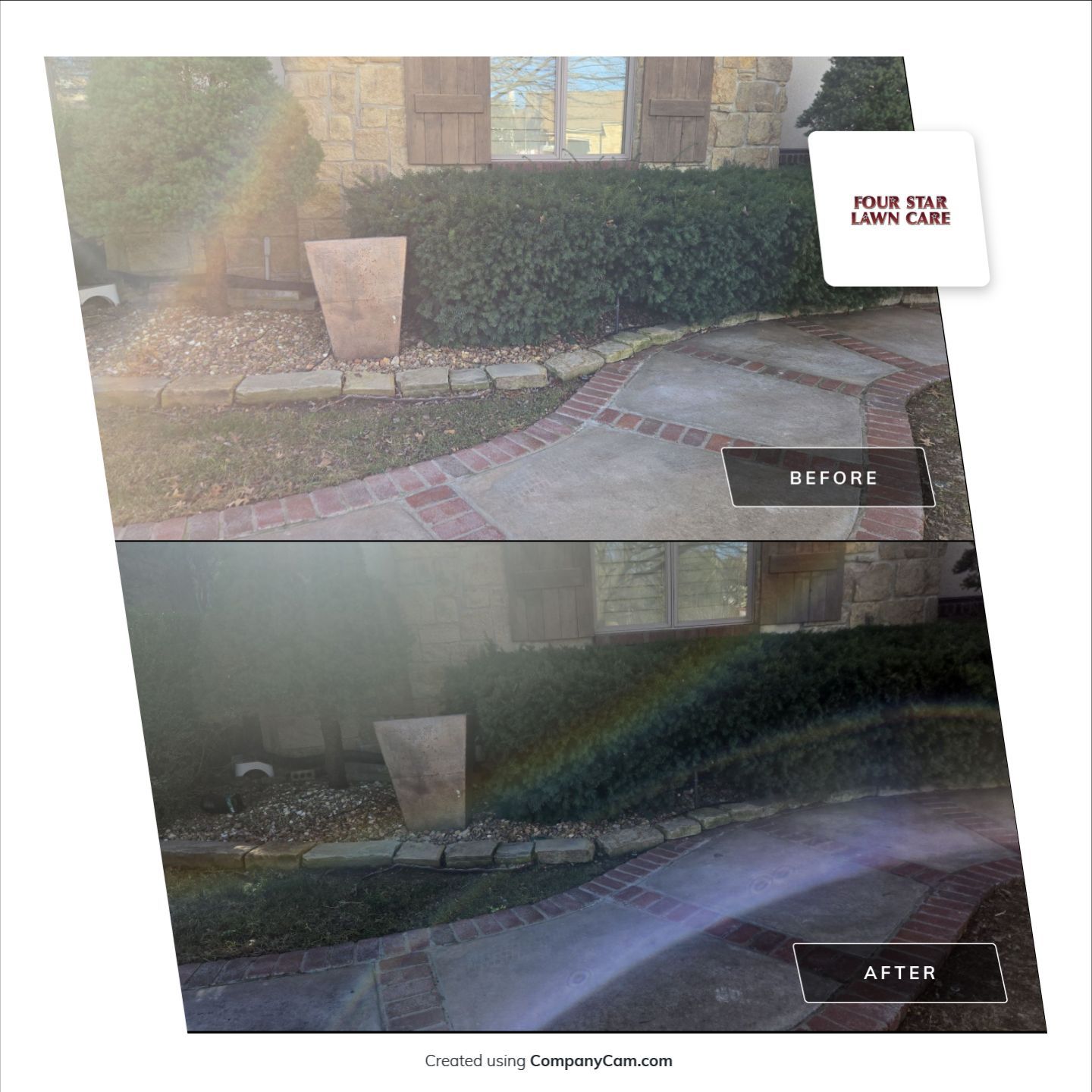 Project in Andover by Four Star Lawn Care