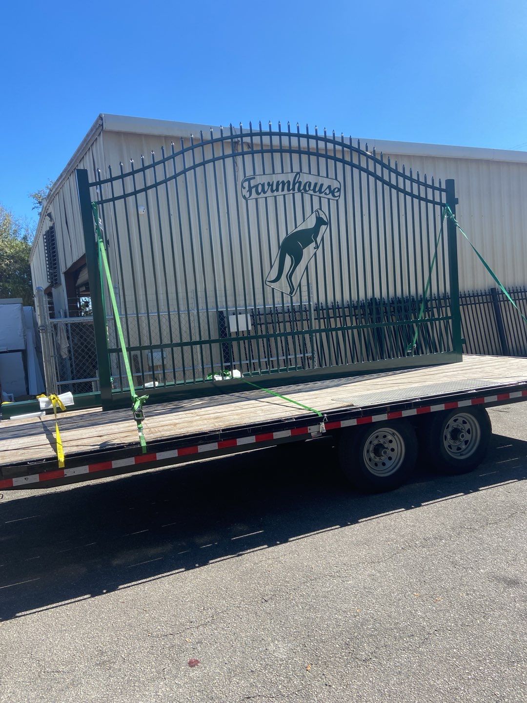 Farmhouse Estate Gate With Liftmaster Gate Operator by Asap fence and gates, LLC
