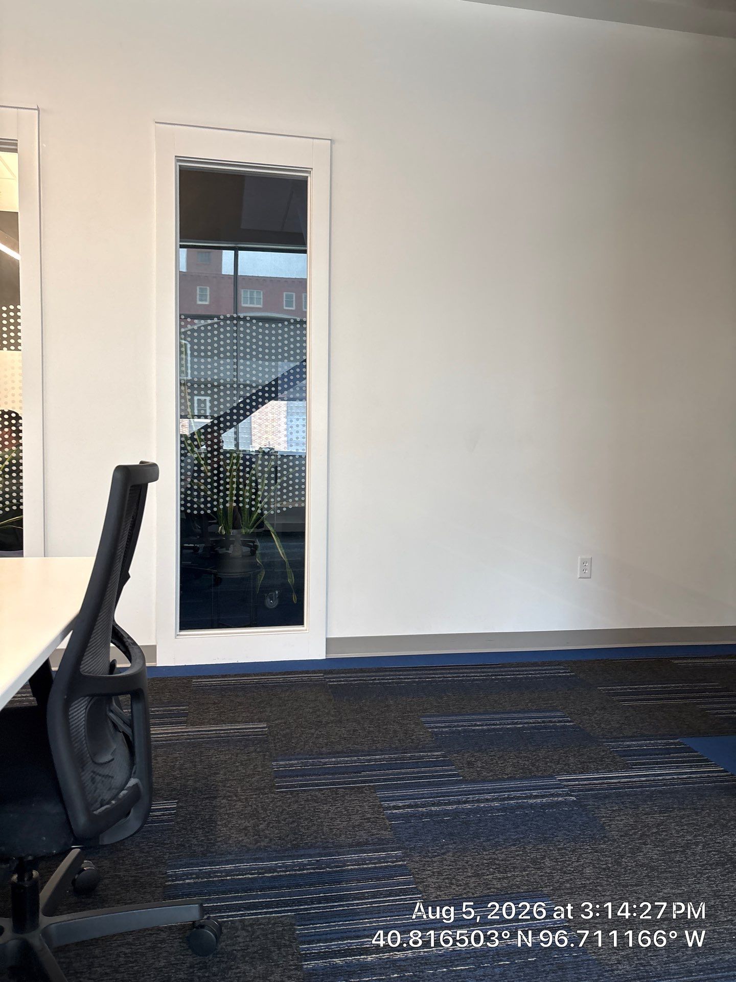 Modern Office Interior Update Featuring Custom Carpet Tiles in Lincoln by CompanyCam Sales Demo
