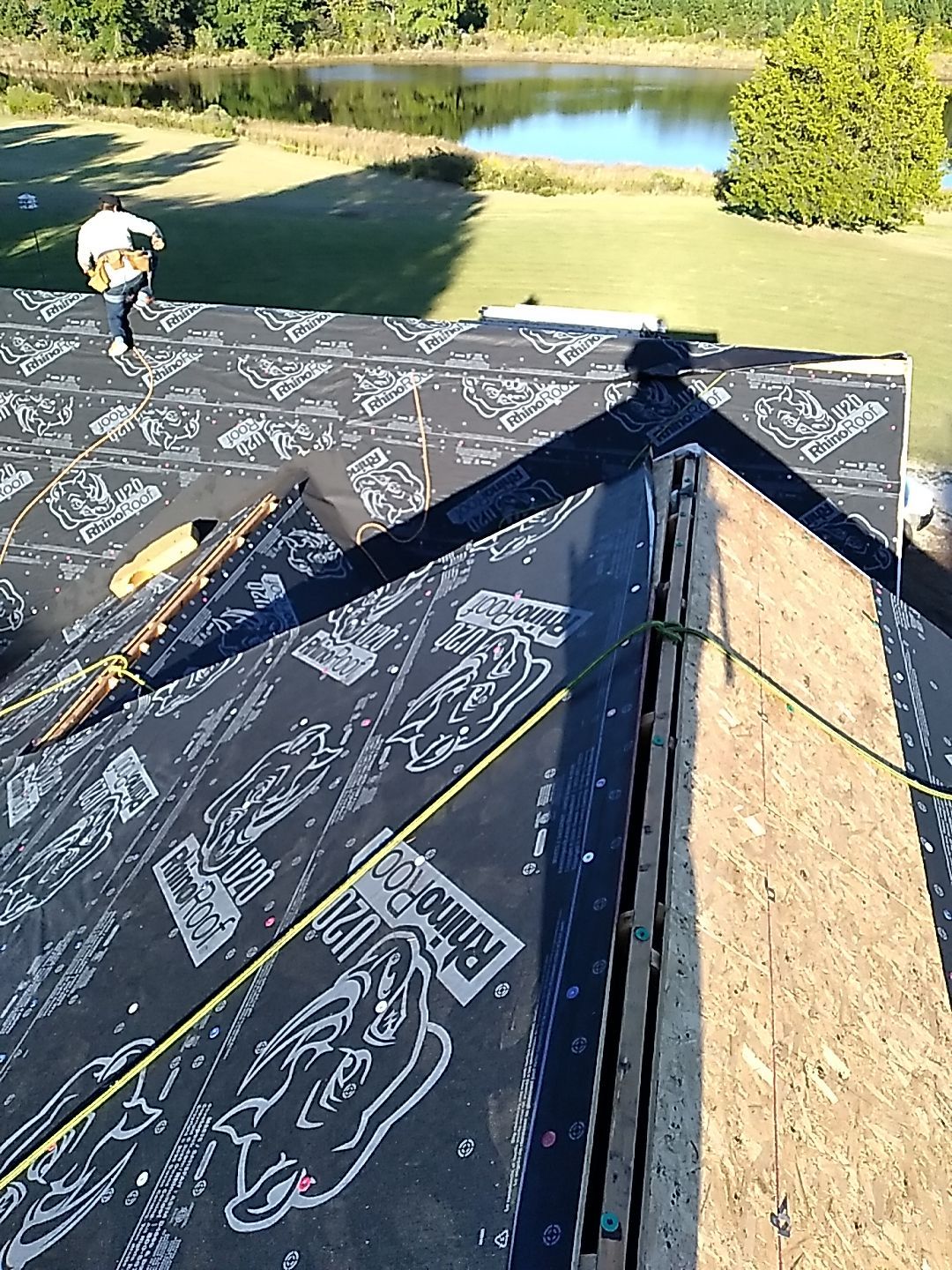 Residential Roofing Installation using Owens Corning Oakridge- Williamsburg Gray by Indigo State Roofing