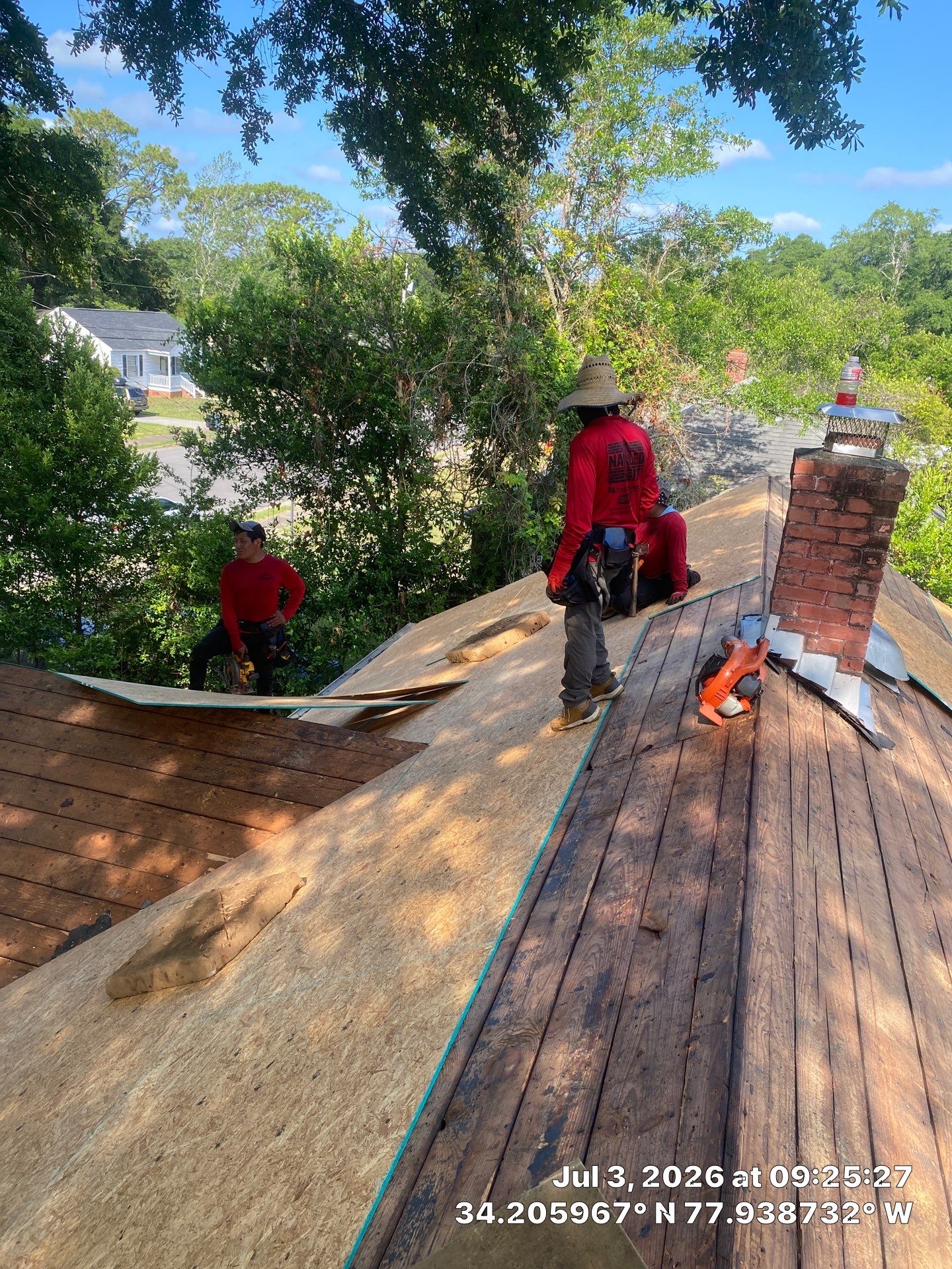 Roof Replacement Using CertainTeed Landmark Pro Shingles in Wilmington NC by RGR Construction and Roofing, LLC