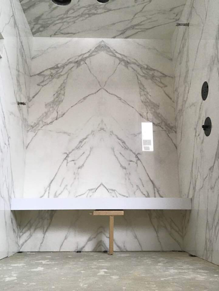 Bathroom renovations in porgress by Mena stone surfaces