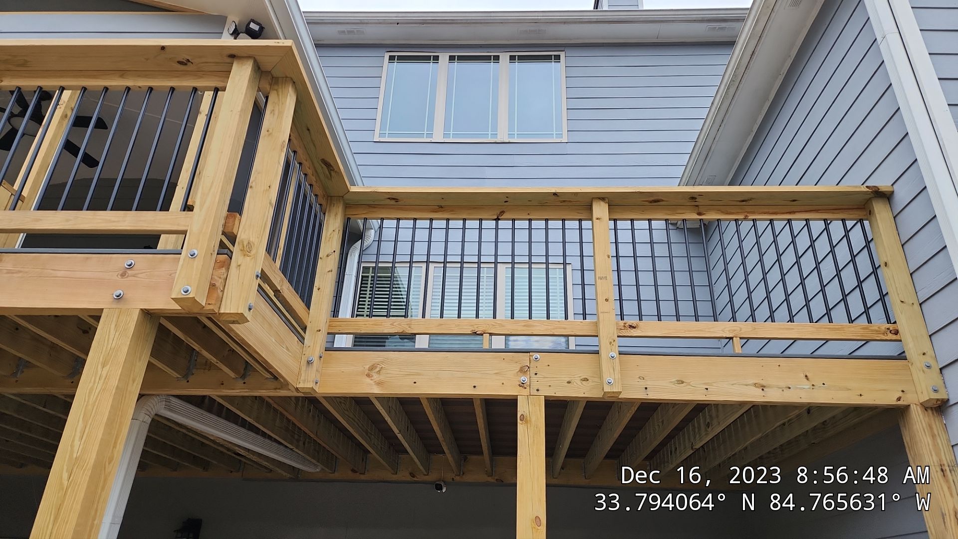 Fence Installation of Board on Board Capped Privacy by Titans of Timber Fence & Stain