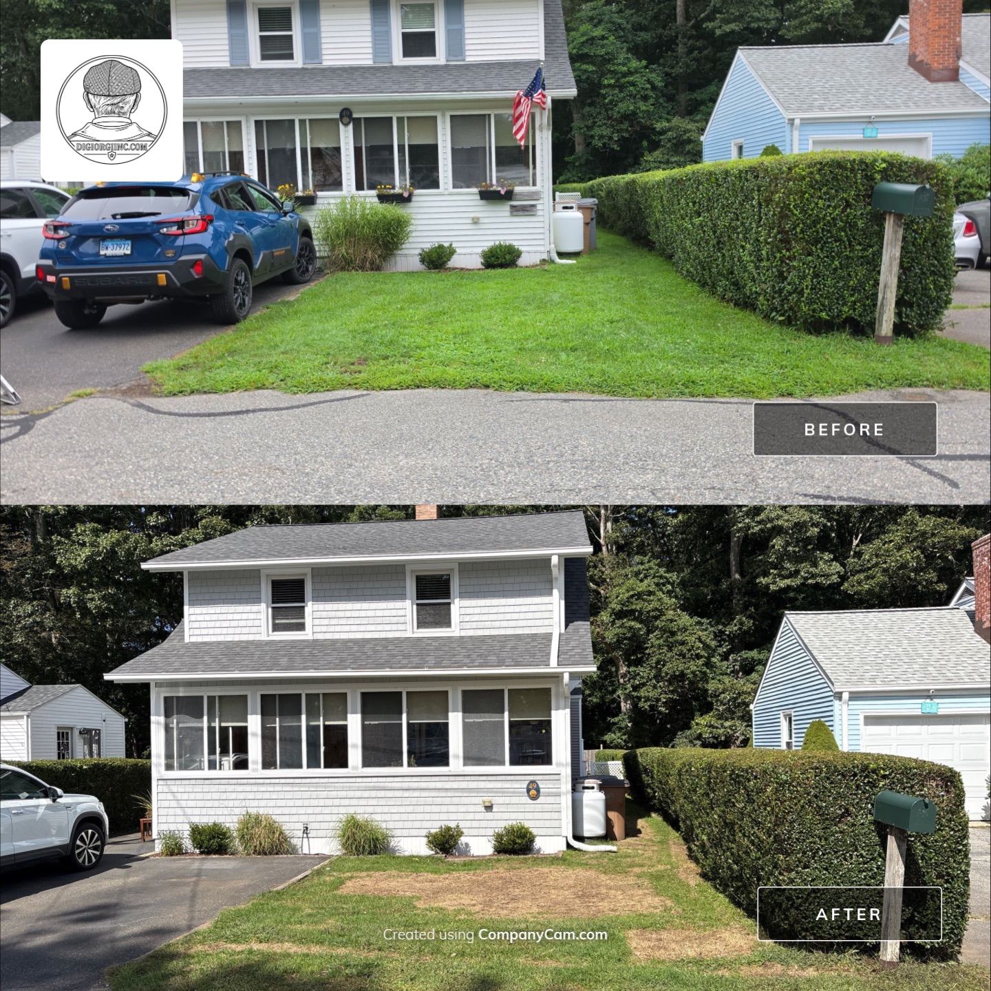 Siding using Cert. Monogram D/4 x 12'6" clapboard, Granite Gray by DiGiorgi Roofing and Siding Inc