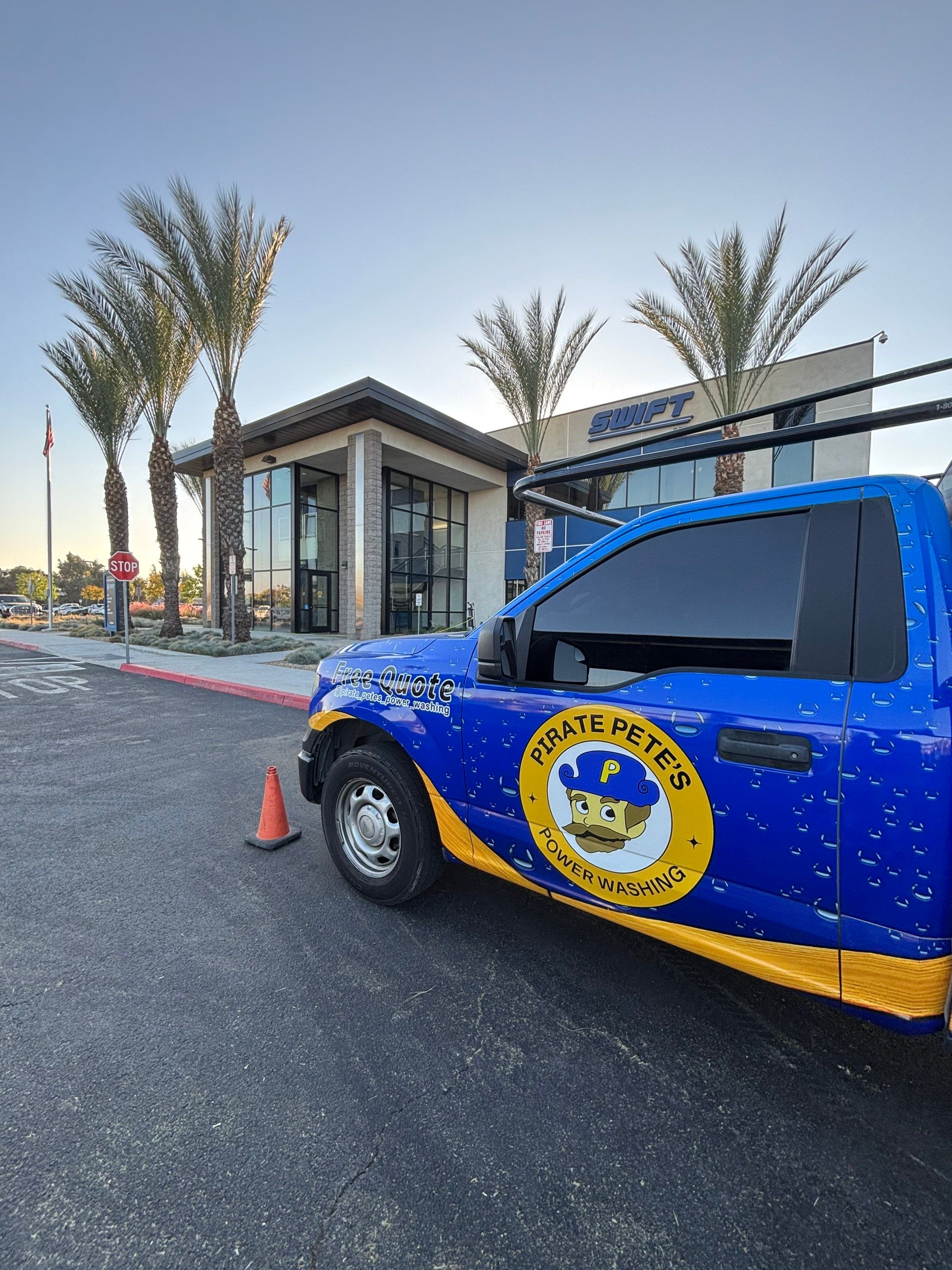 Swift Transportation Office Exterior Window Cleaning by Pirate Pete’s Power Washing