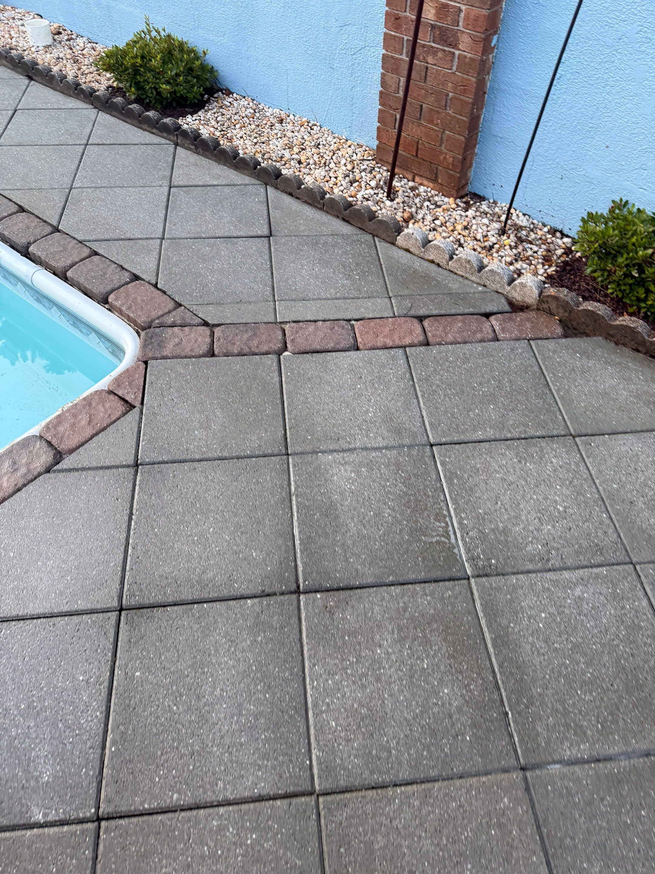 Pool Pavers using Concrete Sealant by DuraSeal