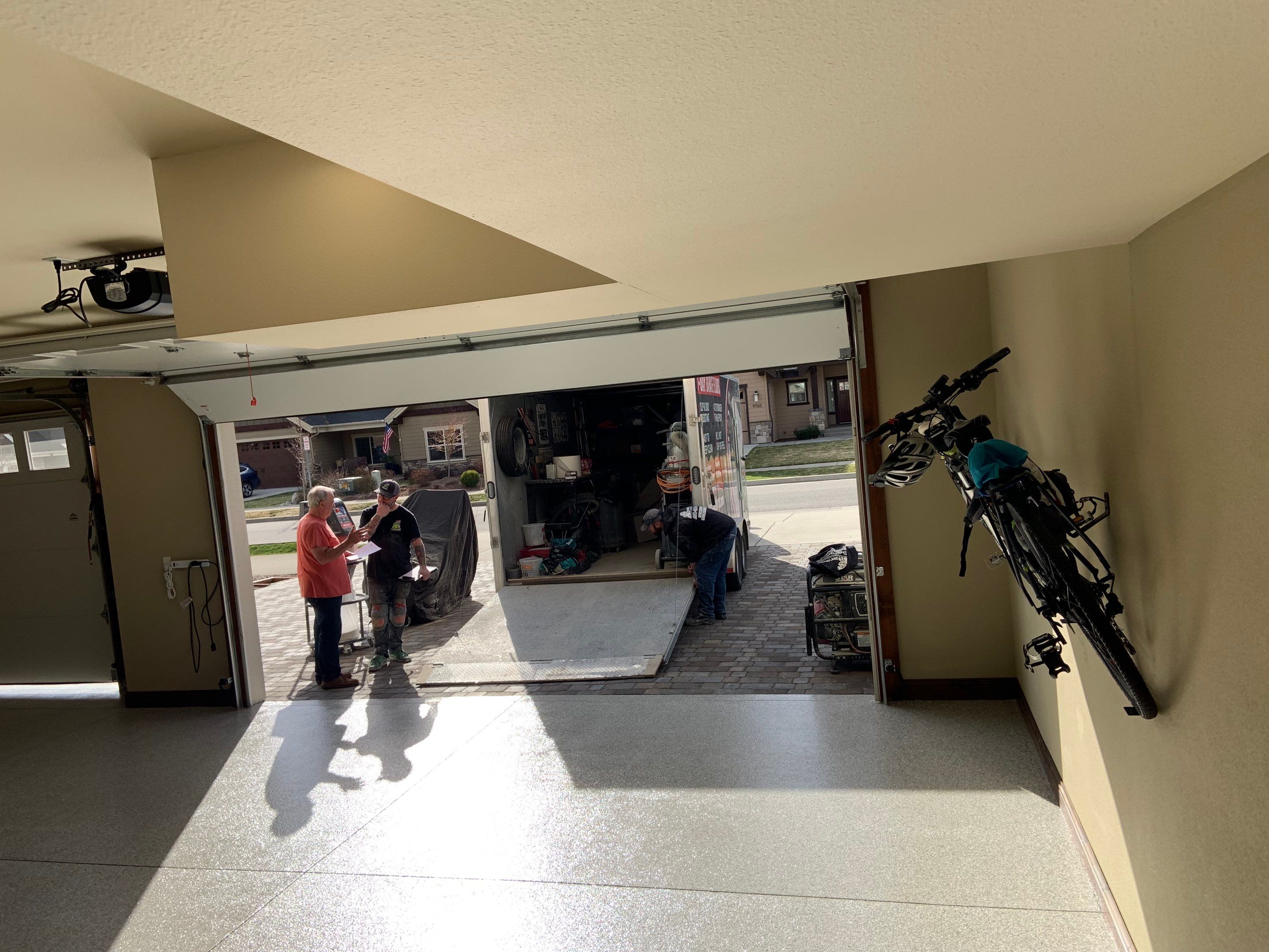 Garage Transformation using Mt Everest by Croc Coatings, LLC