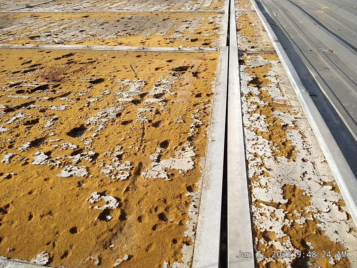 Commercial Roofing Installation using Aluminum Roofing panels by Hostetler Roofing