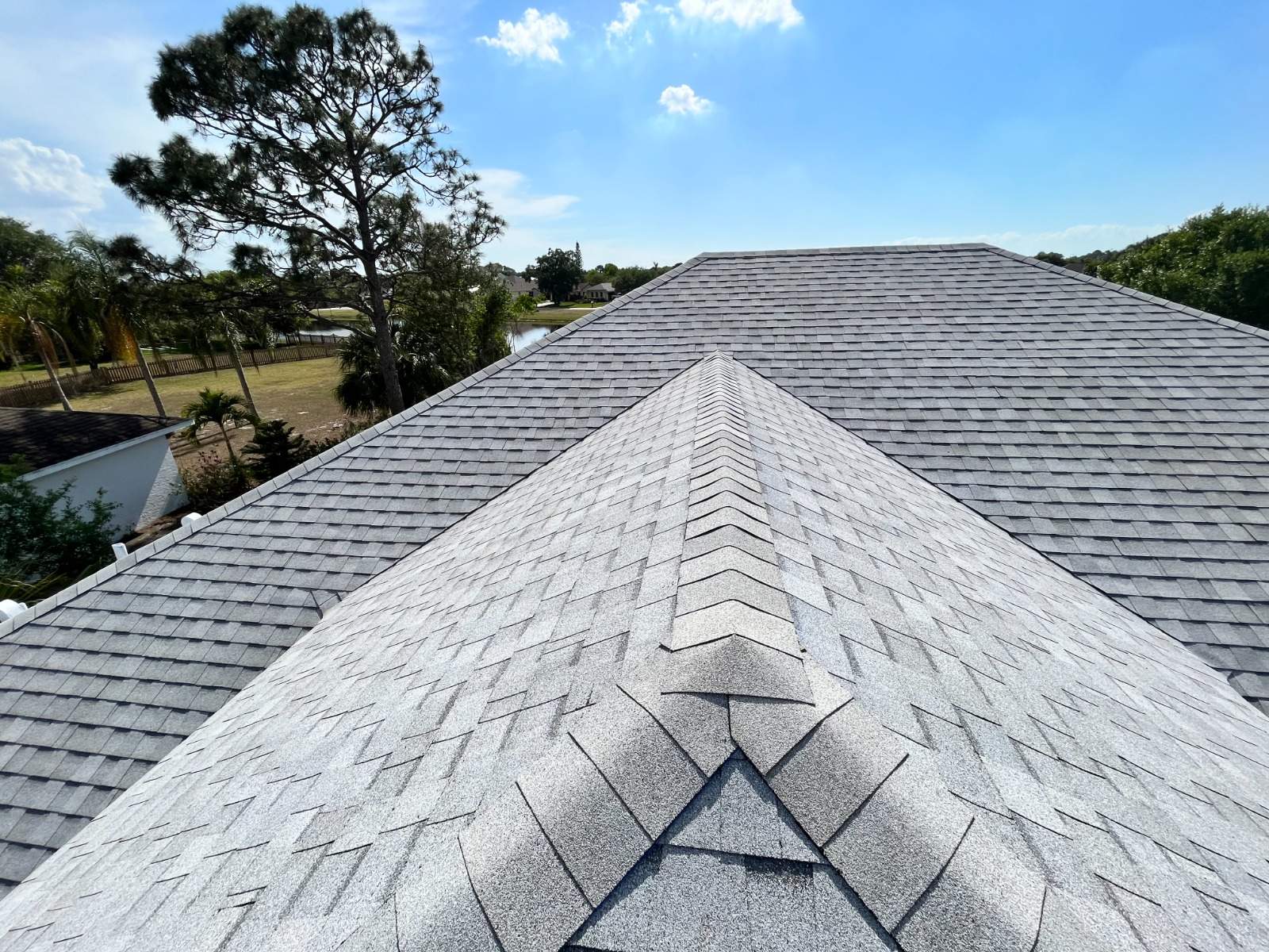 Tamko Heritage Glacier White by Total Roofing System The Metal Roof Experts