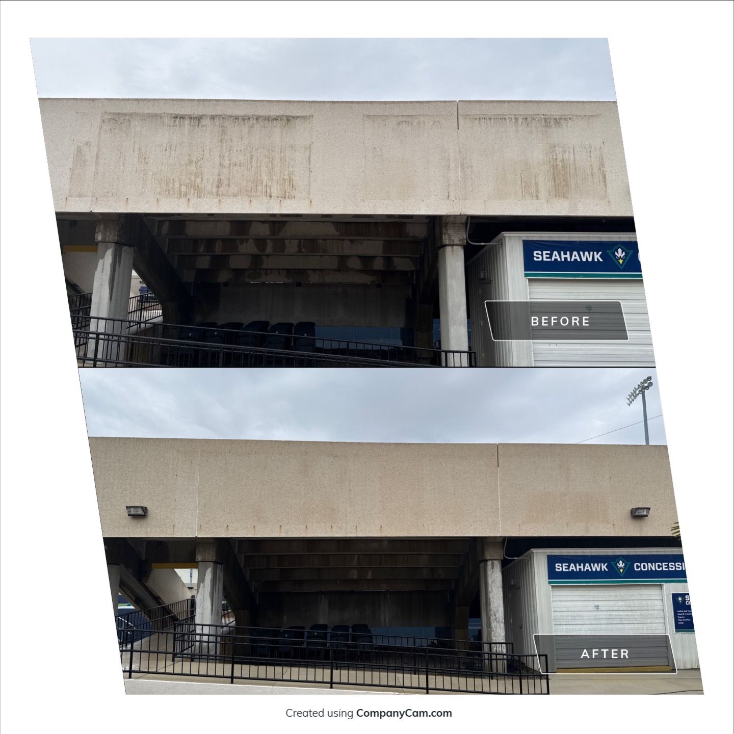 Stadium Cleaning in Wilmington by Shark Power Washing