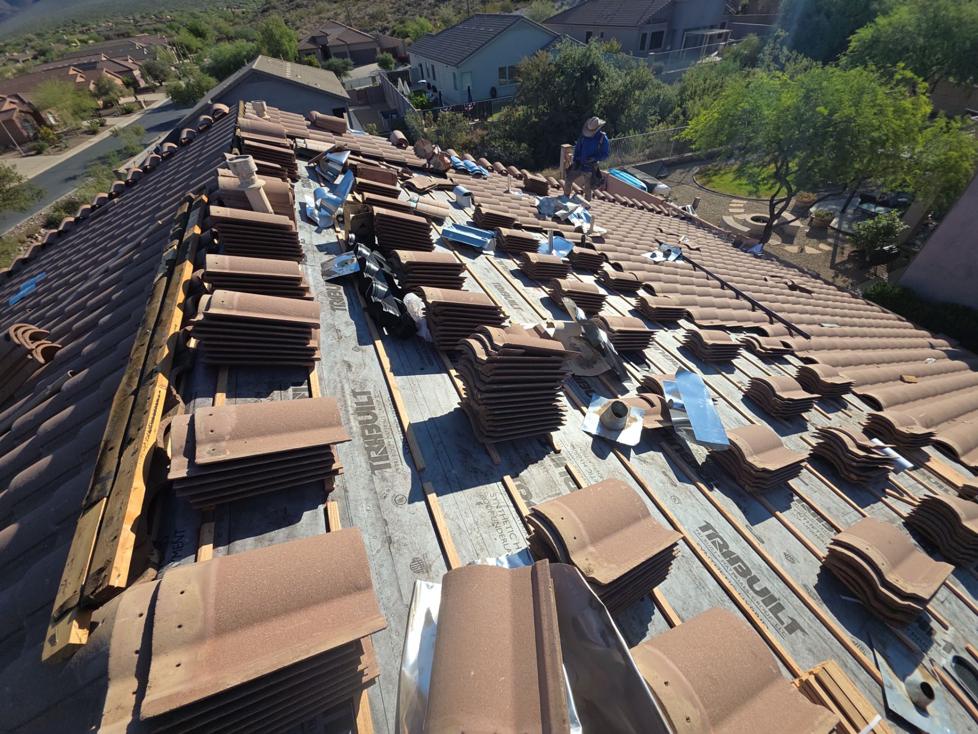 Tile Reset using Concrete Tiles in Gold Canyon by Weather-Tite Roofing