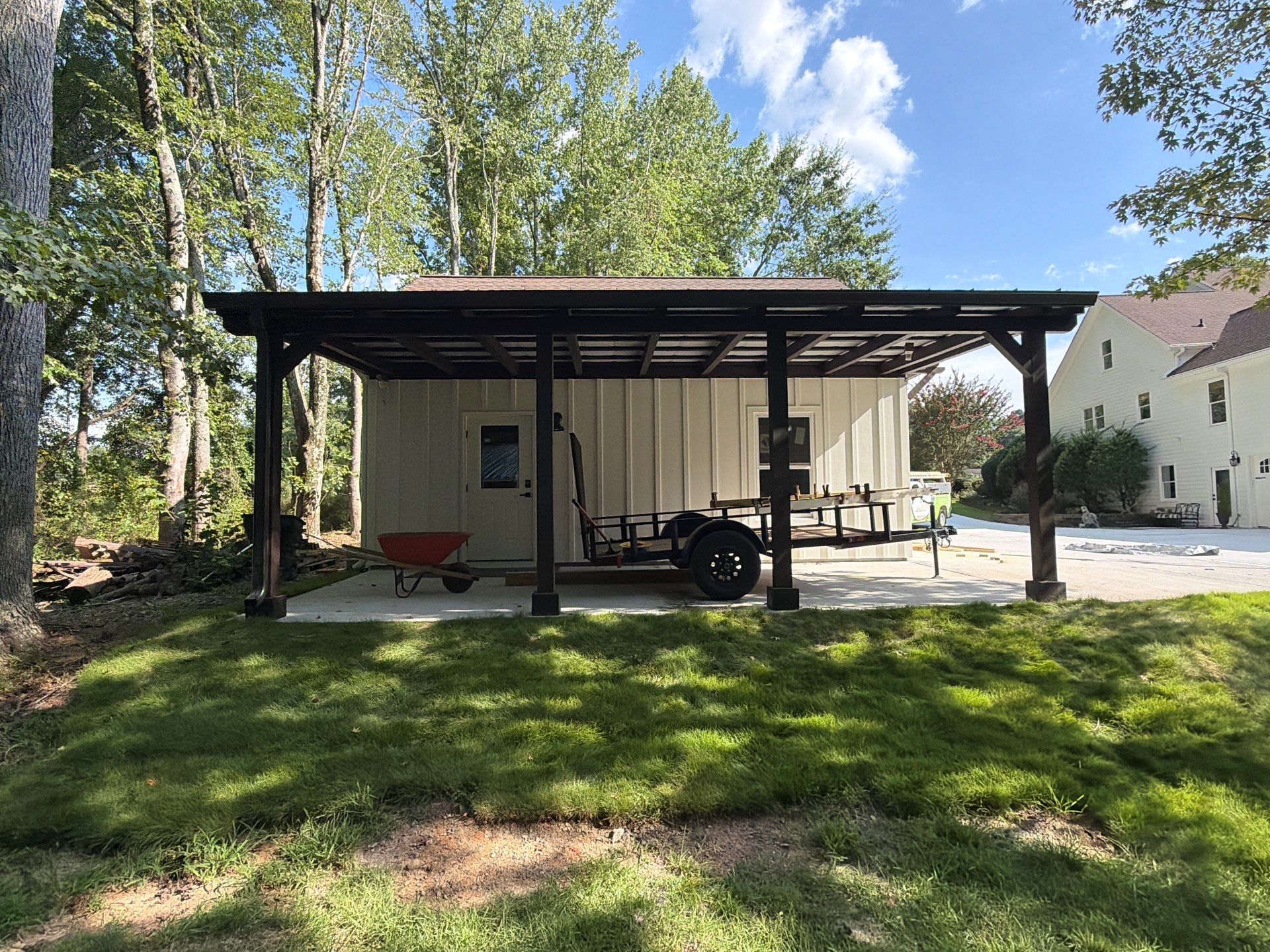 Custom Timber Carport and Pergola Addition in Powder Springs by Swift Home Renovations