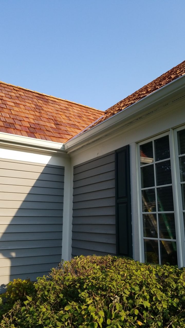 Cedar Roof Installation in Lake Forest by Custom Installations, Inc.
