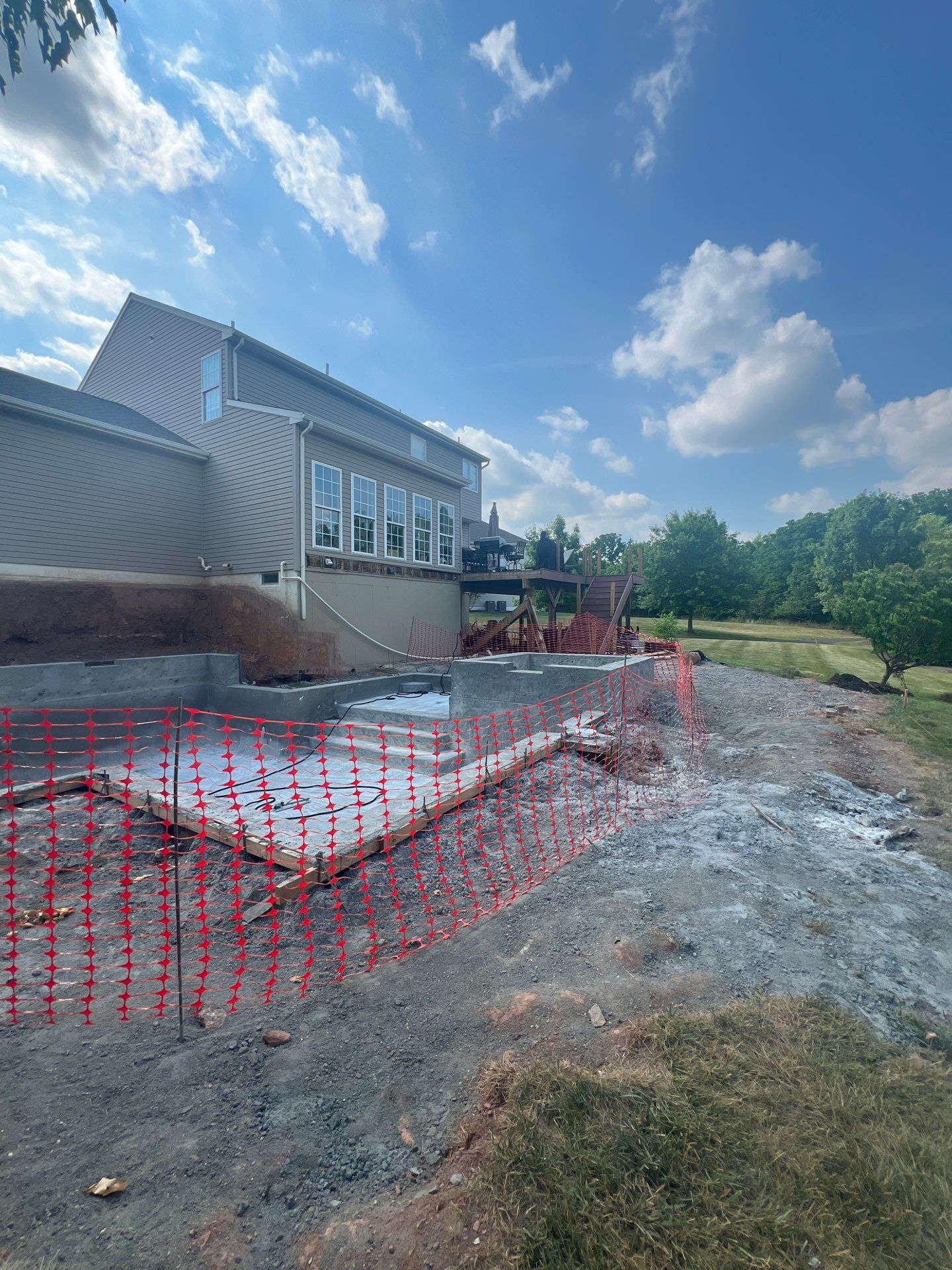 Modern Stamped Concrete Pool Deck by Architectural Concrete Design