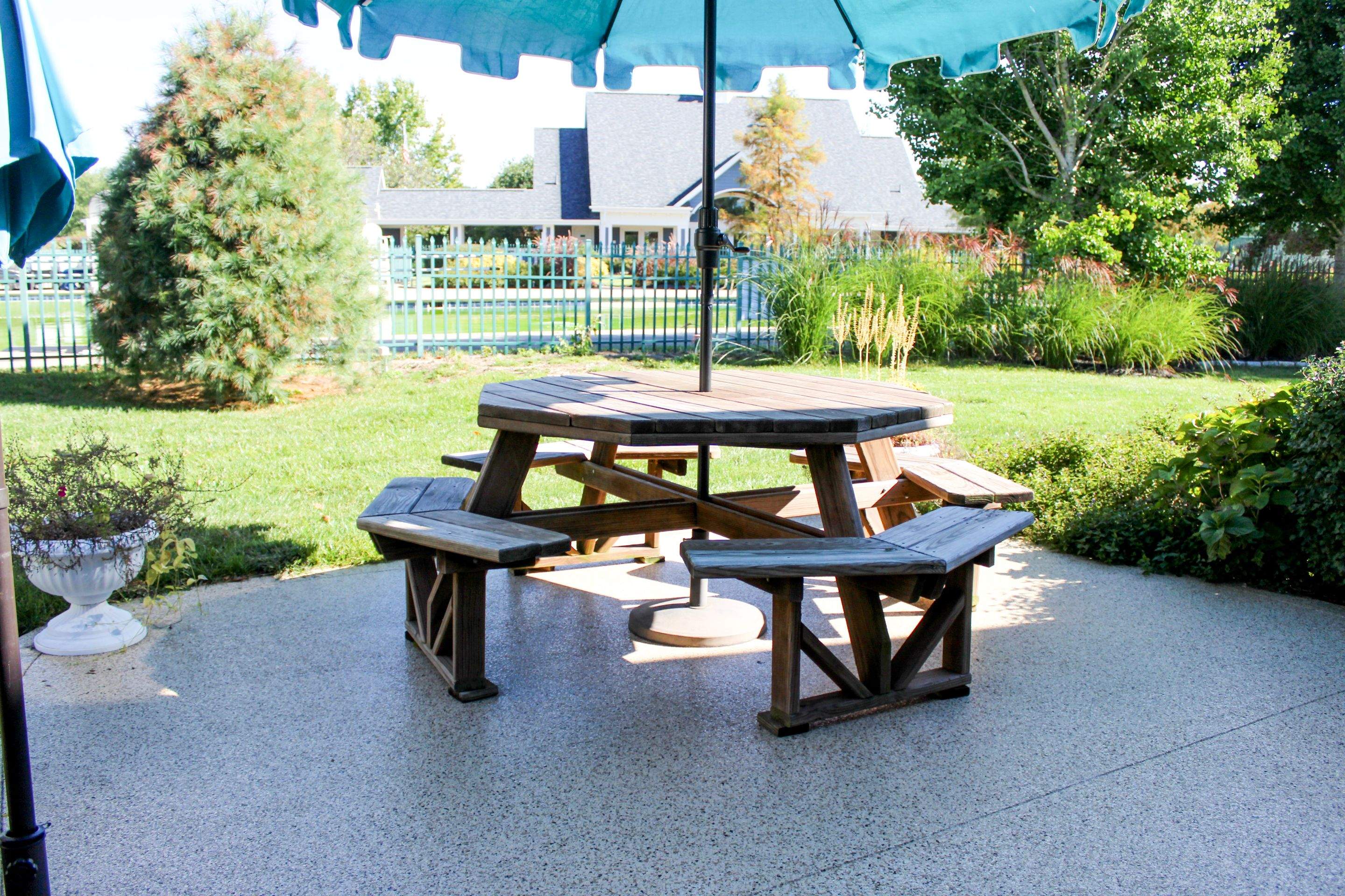 Patio Installation using Driftwood by Your1DayFloor.com