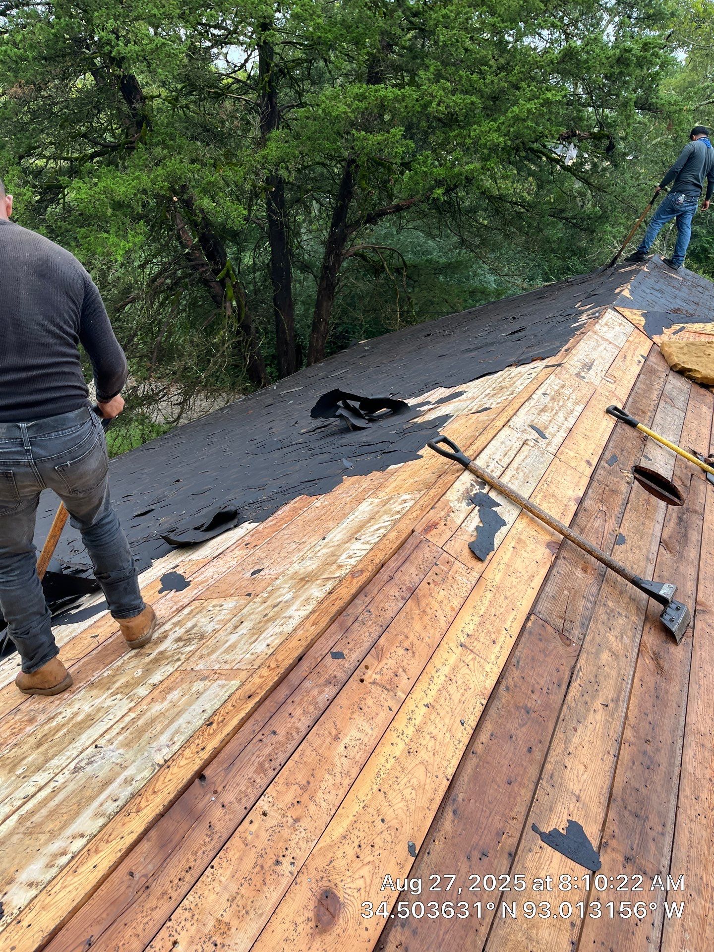 GAF Timberline HDZ Roof Replacement on Brick Home in Hot Springs by Temple Roofing and Exteriors
