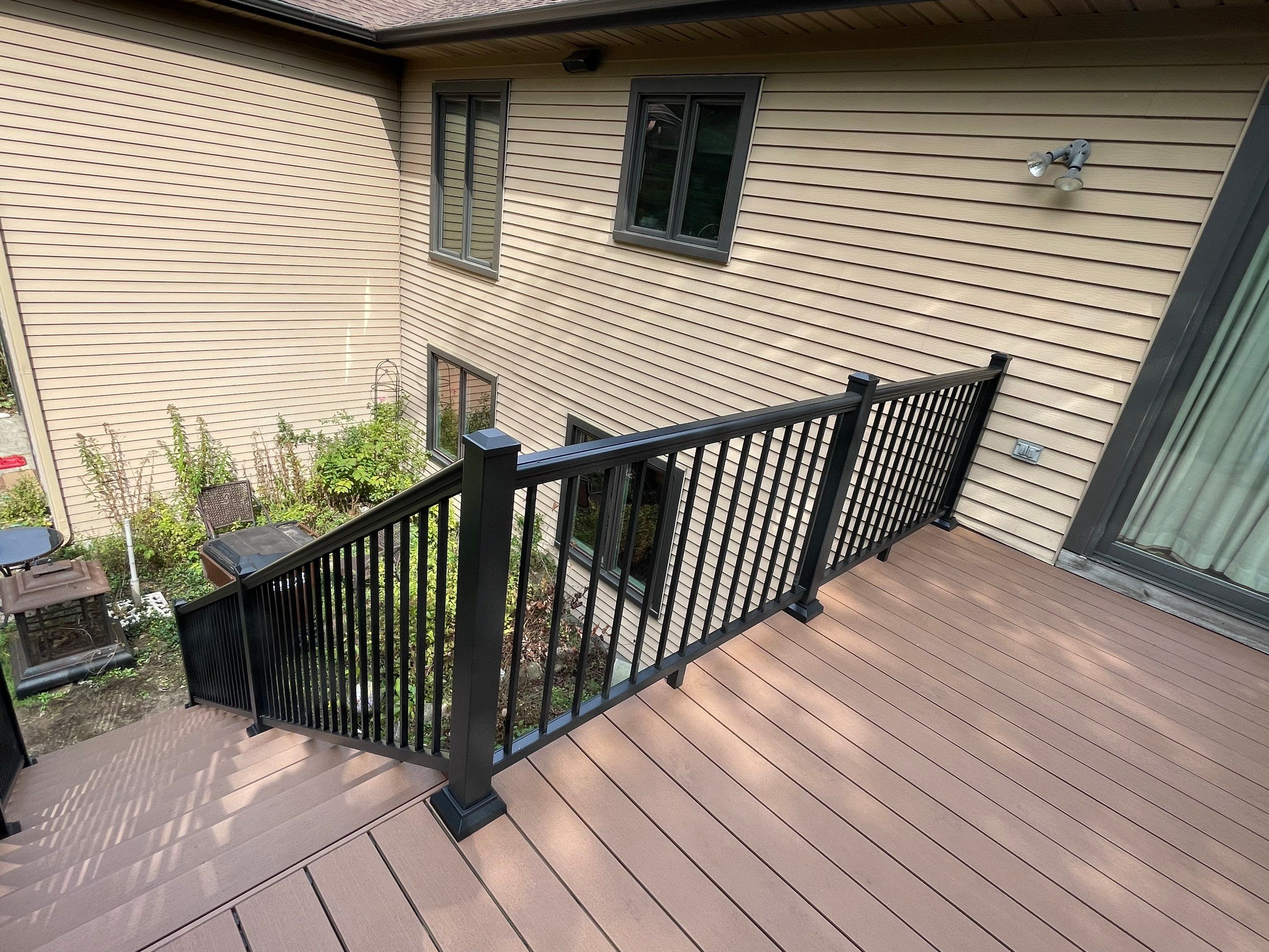 Deck Installation using TIMBERTECH DECKING by Avalon Roofing and Exteriors
