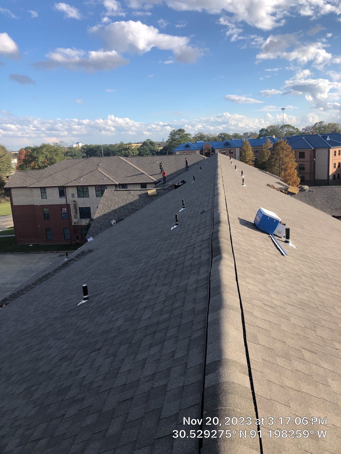 University Dorm Roof Replacement by Lapeyre Roofing