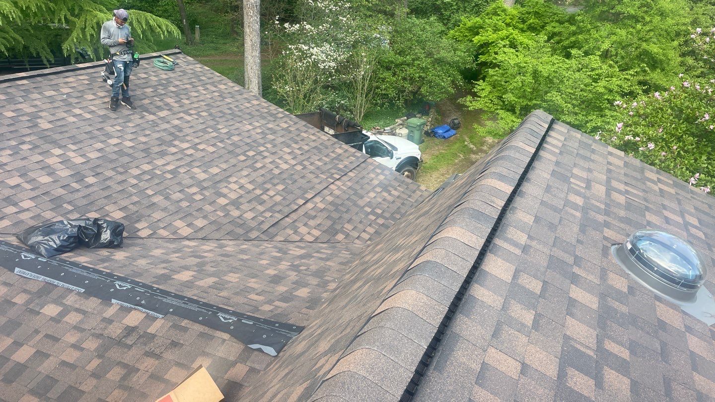 Roof Replacement w/ Skylights in Baltimore, MD (IKO Dynasty) by American Home Contractors