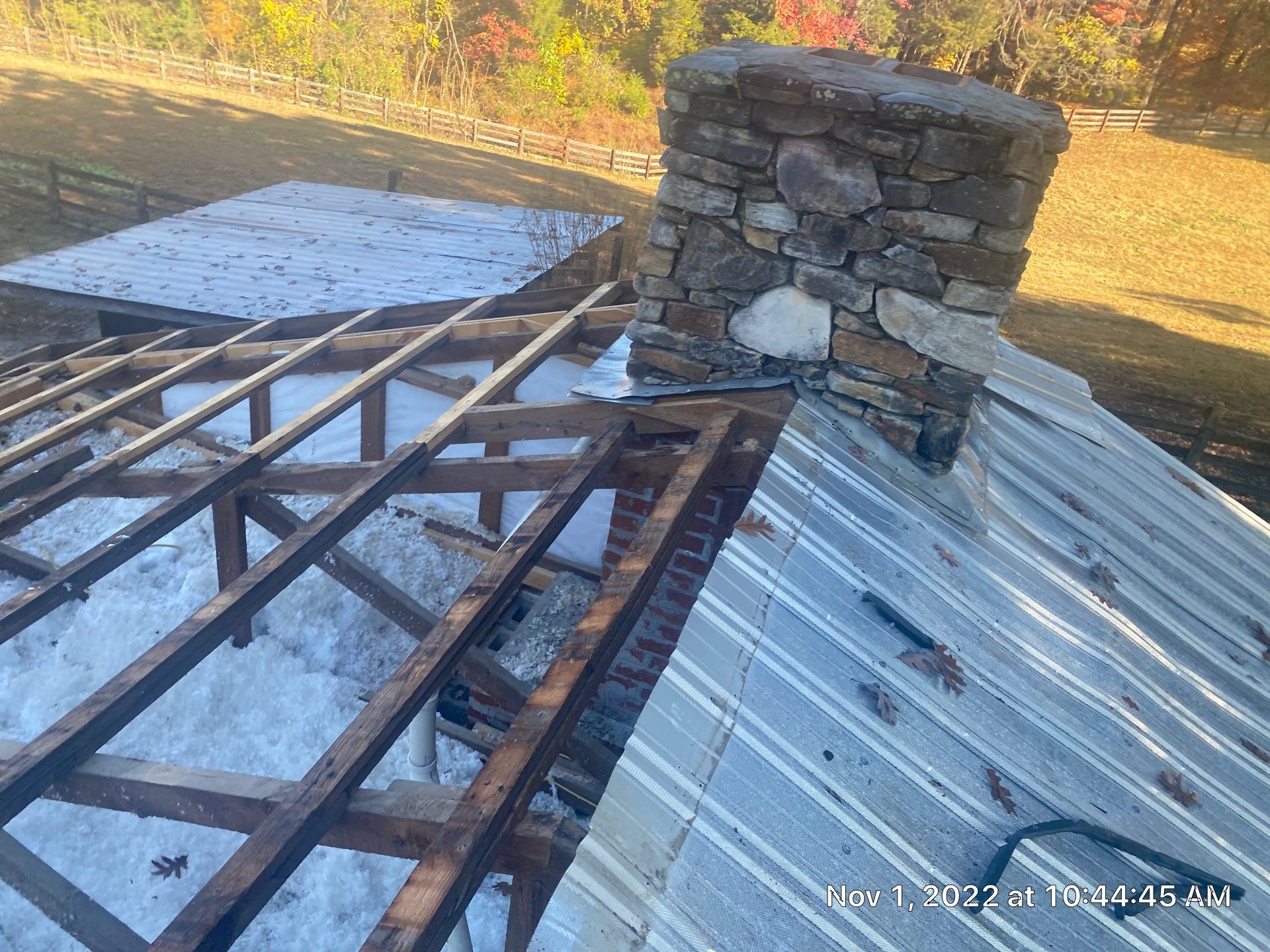 Beautiful Standing Seam Metal Roof by Just In Time Roofing and Restoration