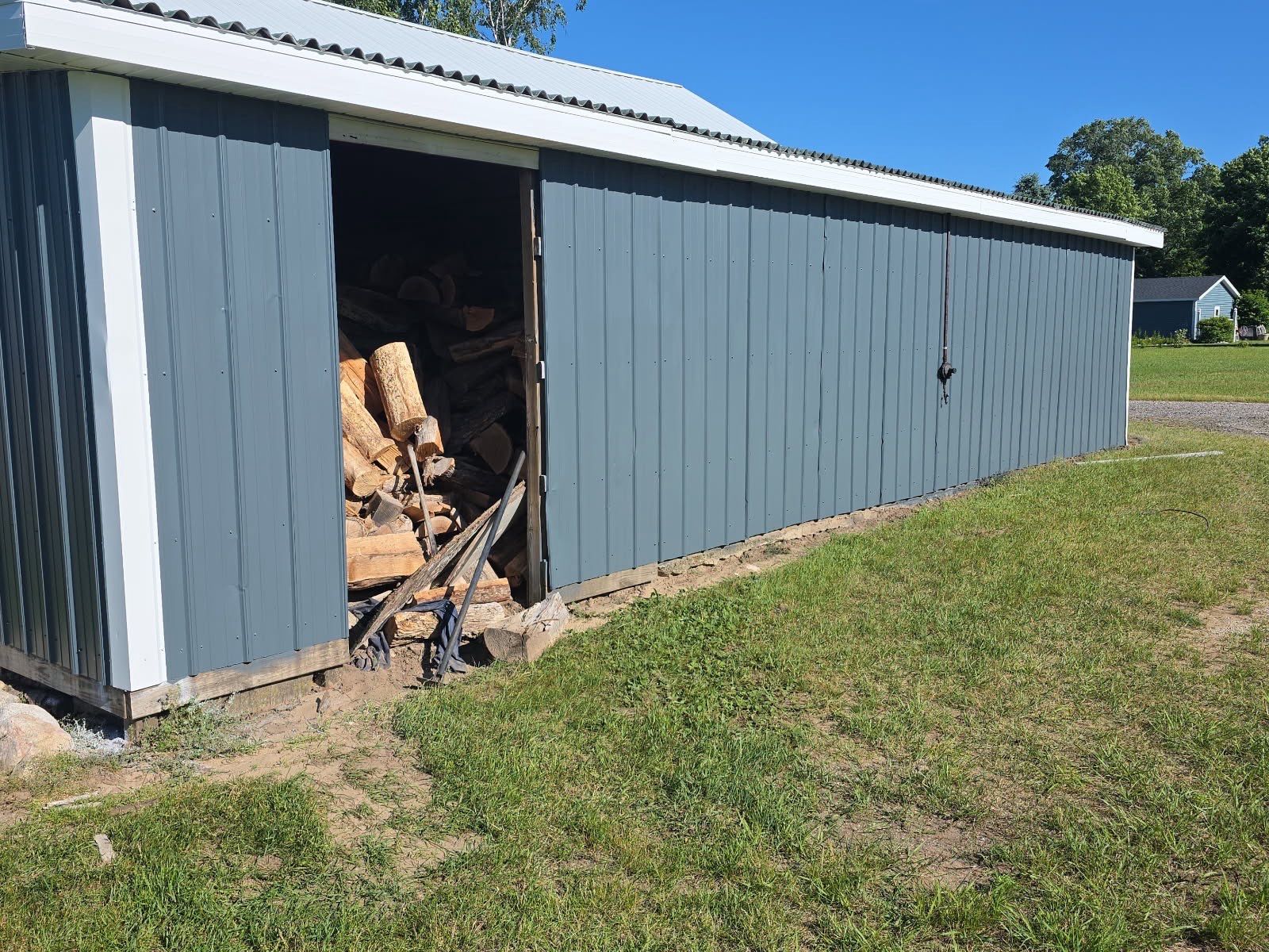 Exterior Painting and Trim Restoration for Mears Metal Buildings by Gordon Painting