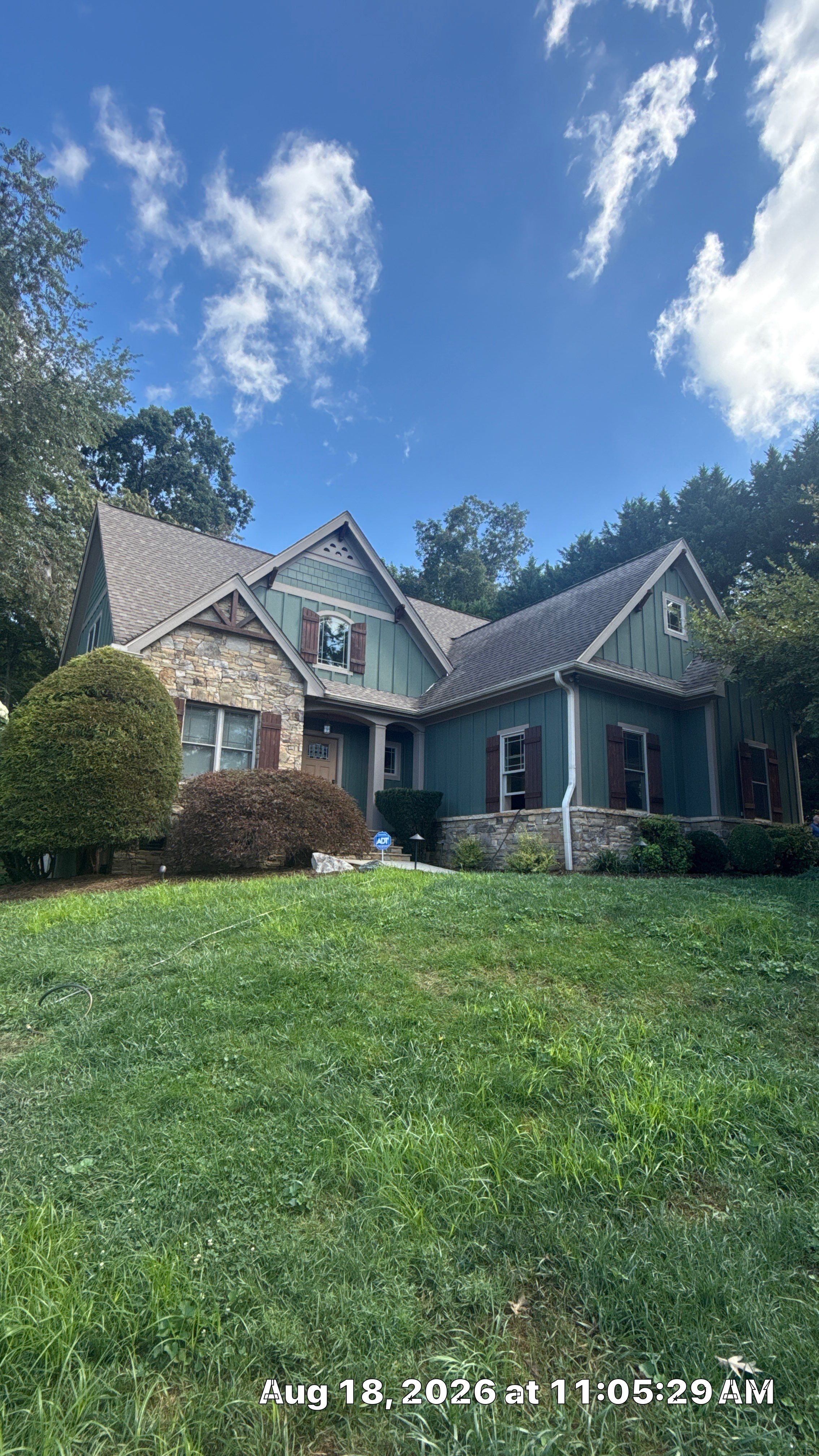 Mills River Residential Exterior Rejuvenation and Roof Cleaning Project