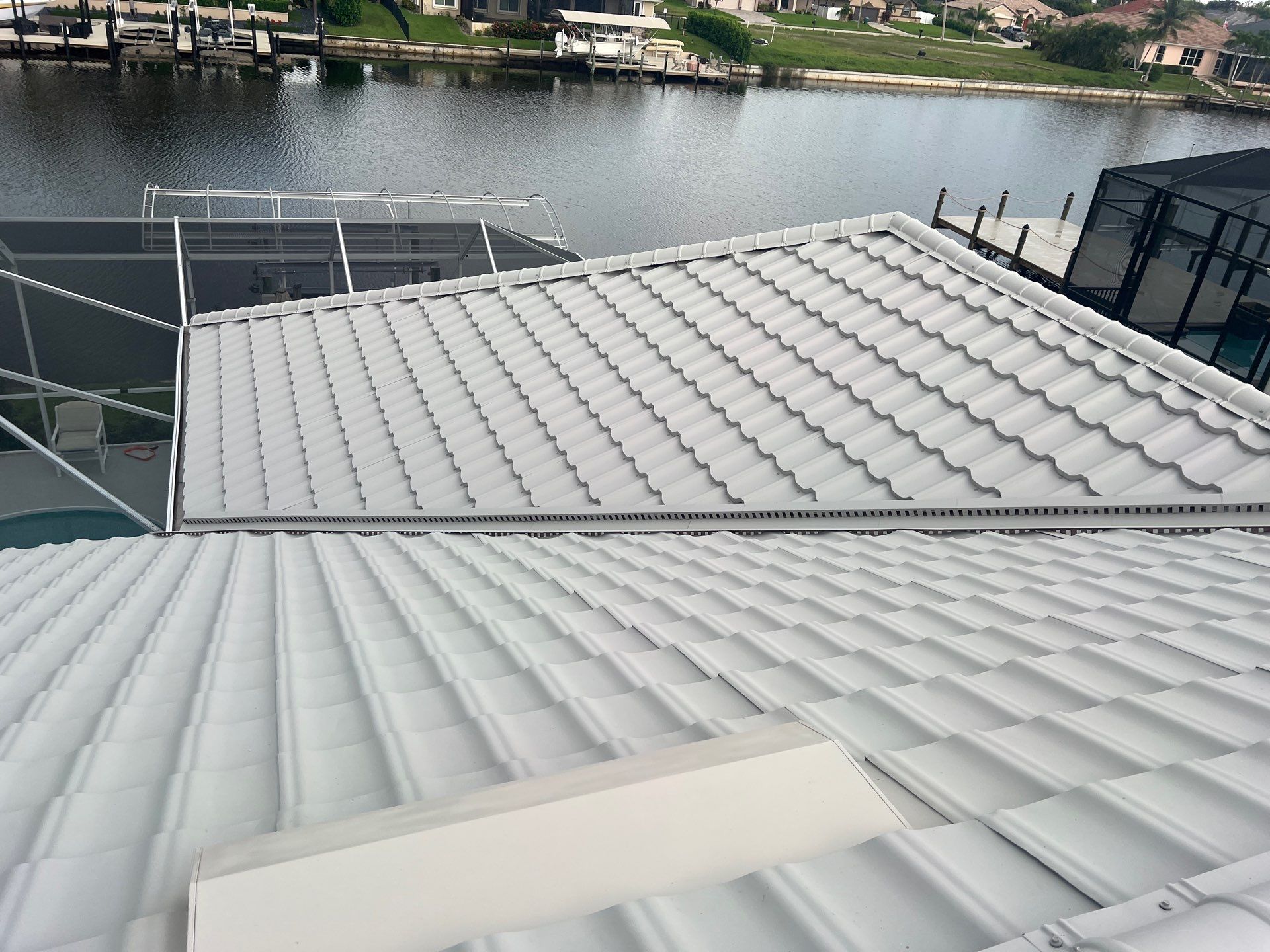 Worthouse Metal Tile  Roof- Atlantic Sand  by Durabilis Roofing INC