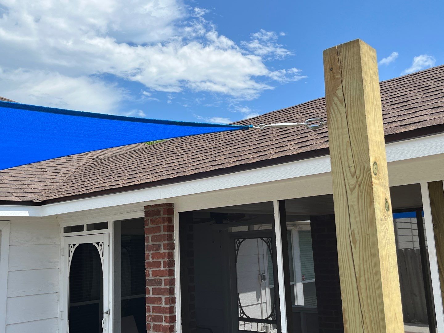 Back Yard Shade by Bayfront Roofing and Construction