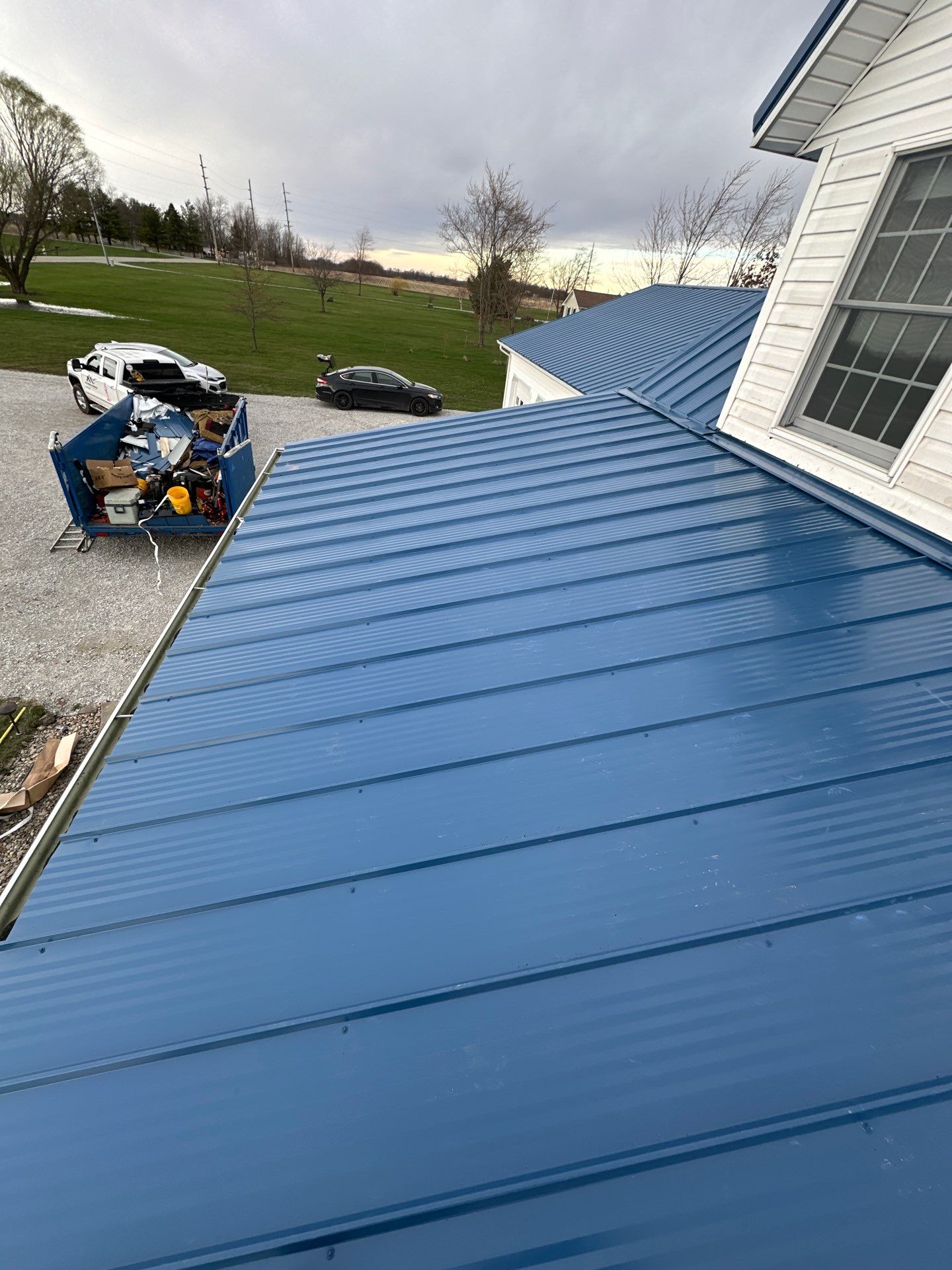 M Panel Metal Roofing - Gallery Blue by Hoel Roofing & Remodeling