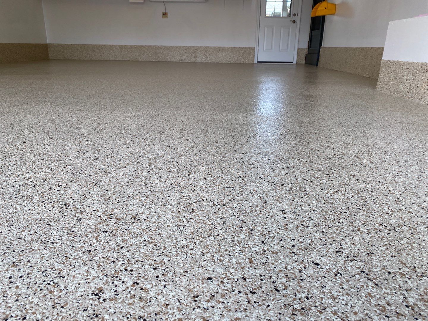 Garage Floor and Patio using Driftwood by Your1DayFloor.com