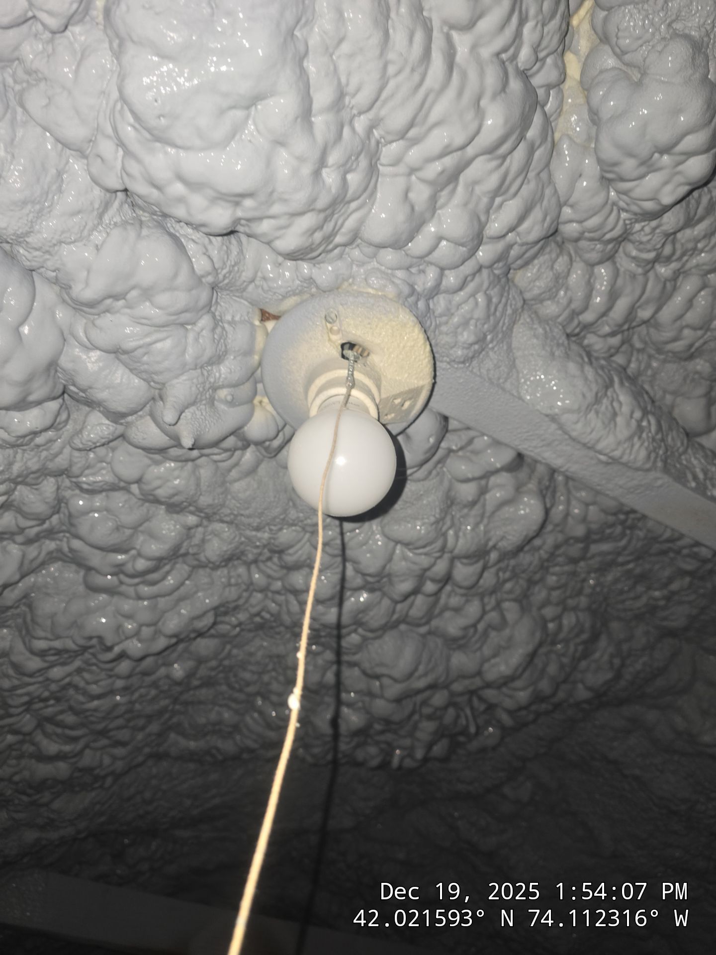 Attic Insulation using open cell spray foam by NYS Foam & Energy