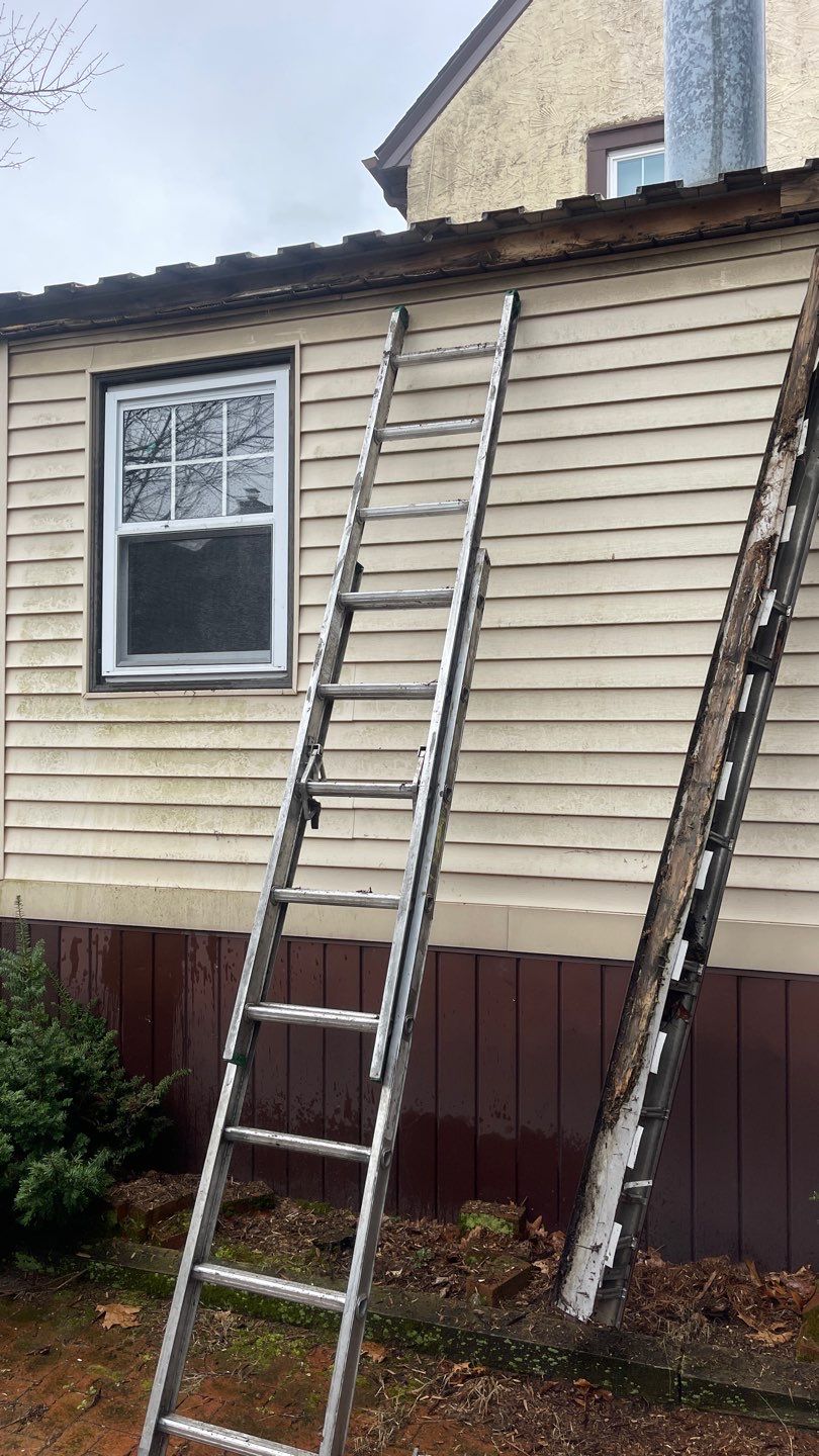 Rotted Fascia rebuild and gutter replacement by Above All Gutters 