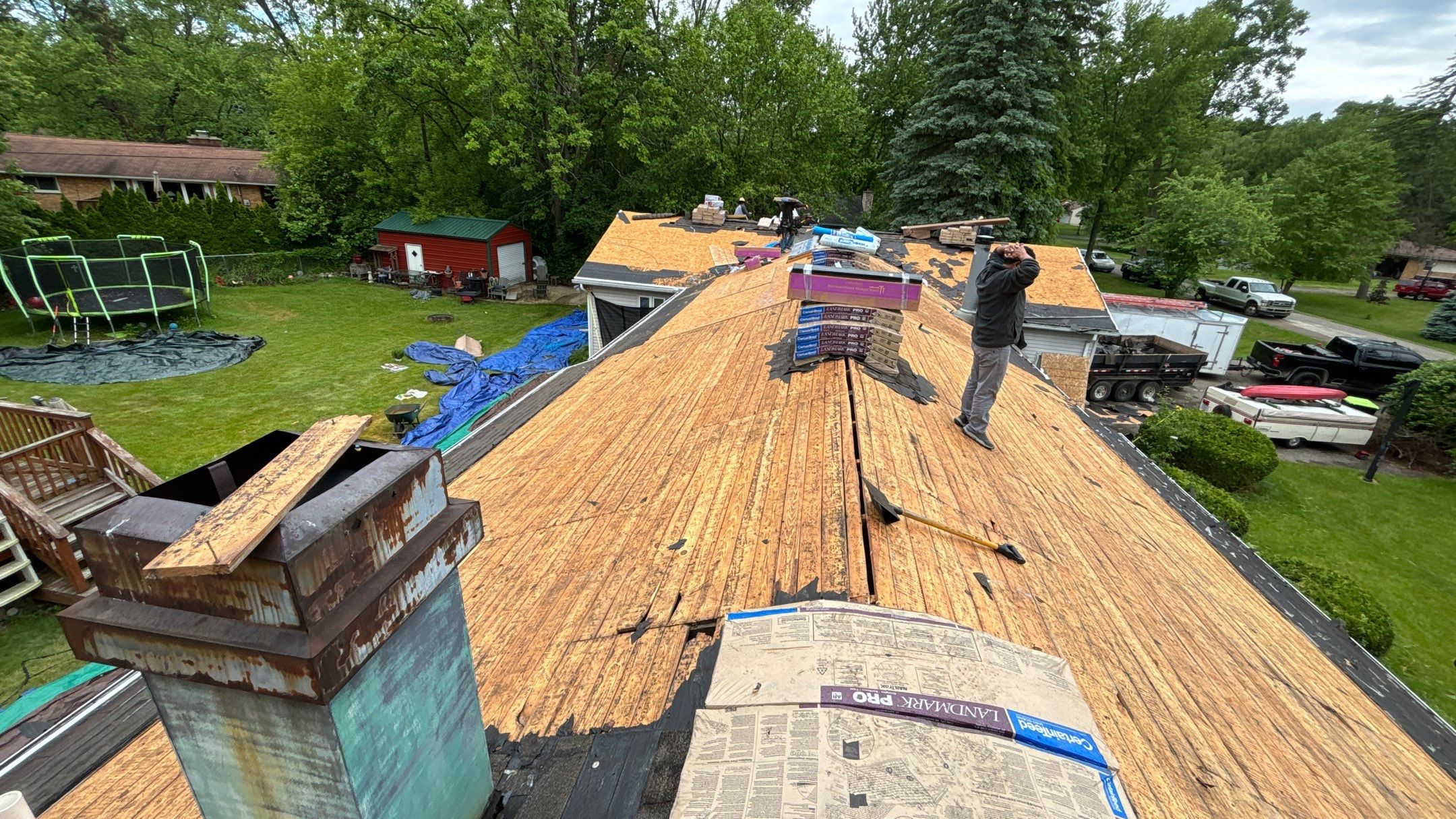 Roof Replacement using CertainTeed Landmark Pro by 180 Contractors