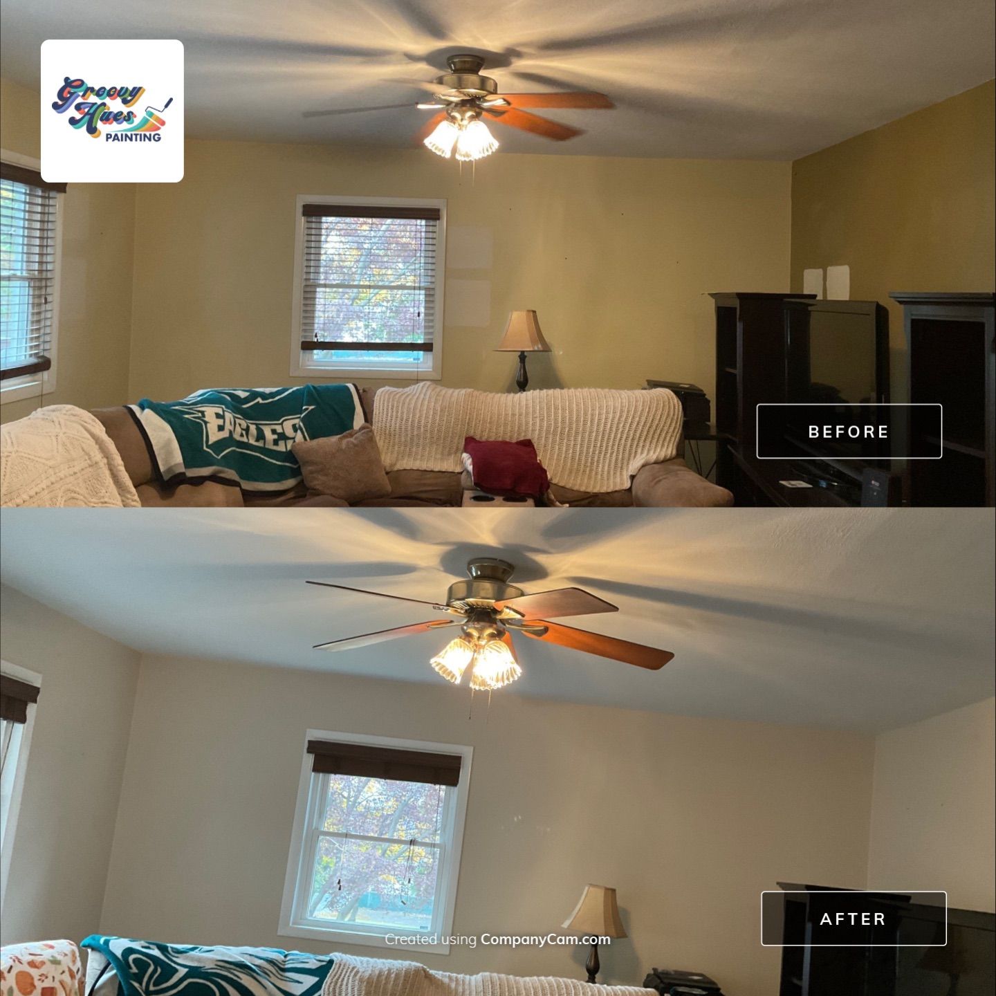 Warm and Welcoming Interior Refresh in Jenkintown by Groovy Hues