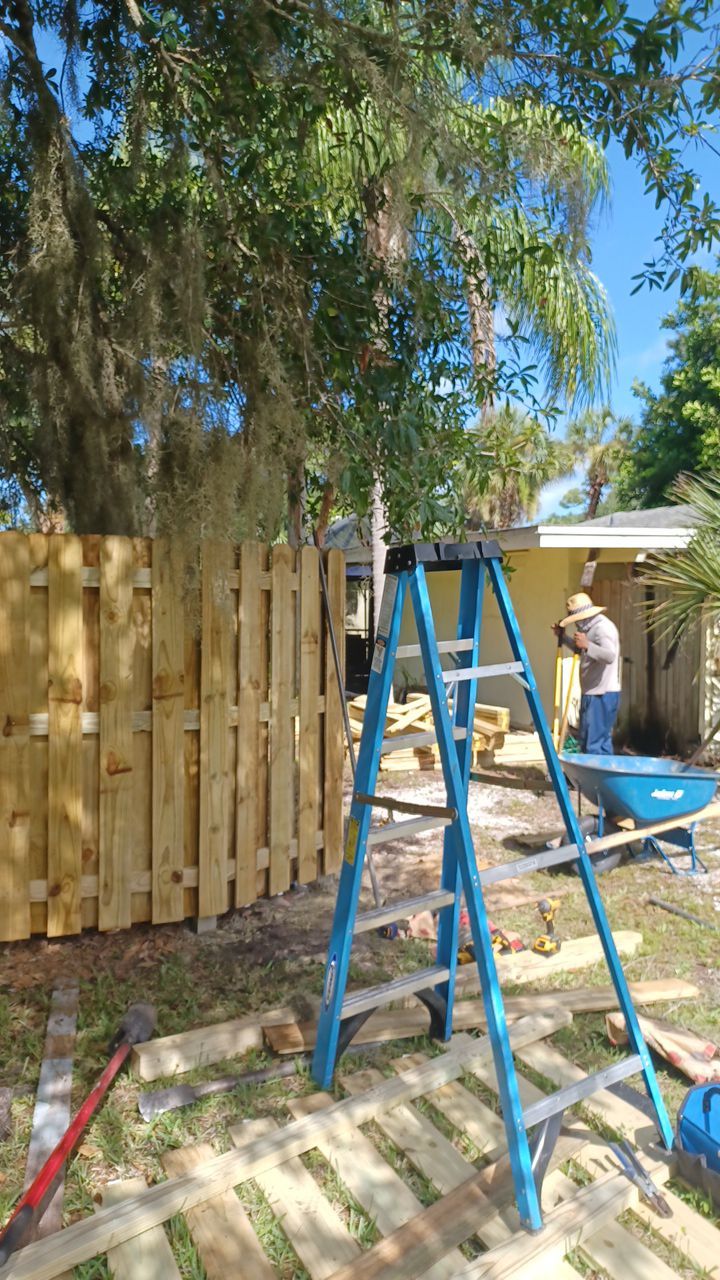 Nokomis, FL 6ft. Tall Treated Wood Shadowbox  by Asap fence and gates, LLC