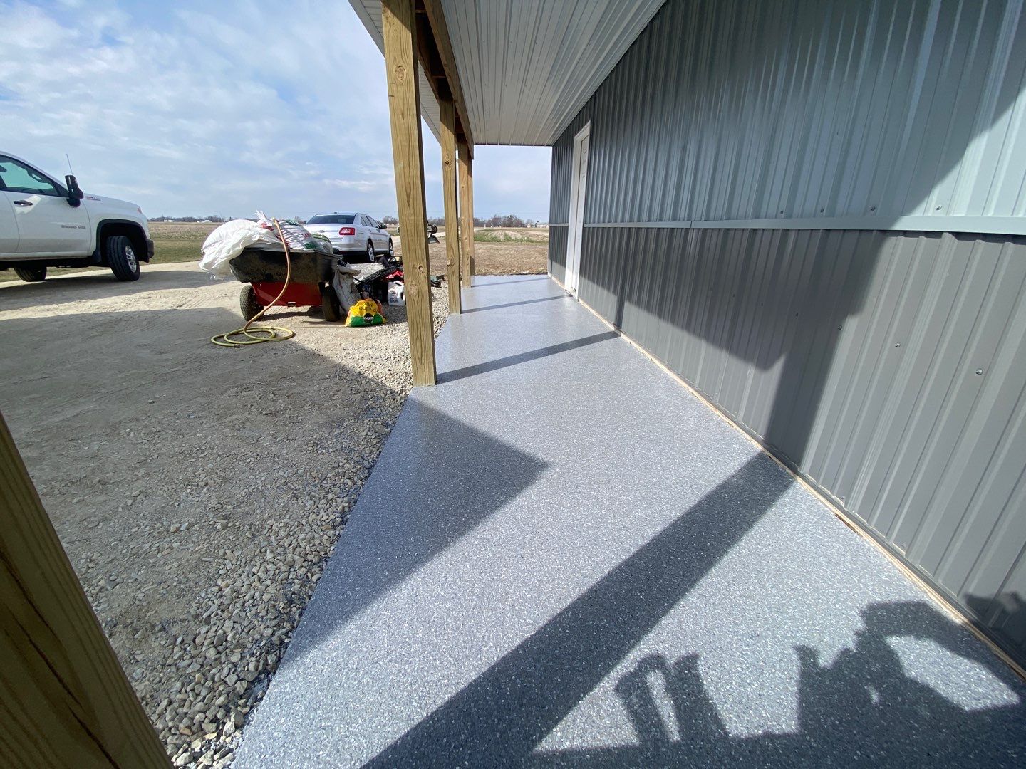 Garage, Barn and Patio Floor using Granite by Your1DayFloor.com