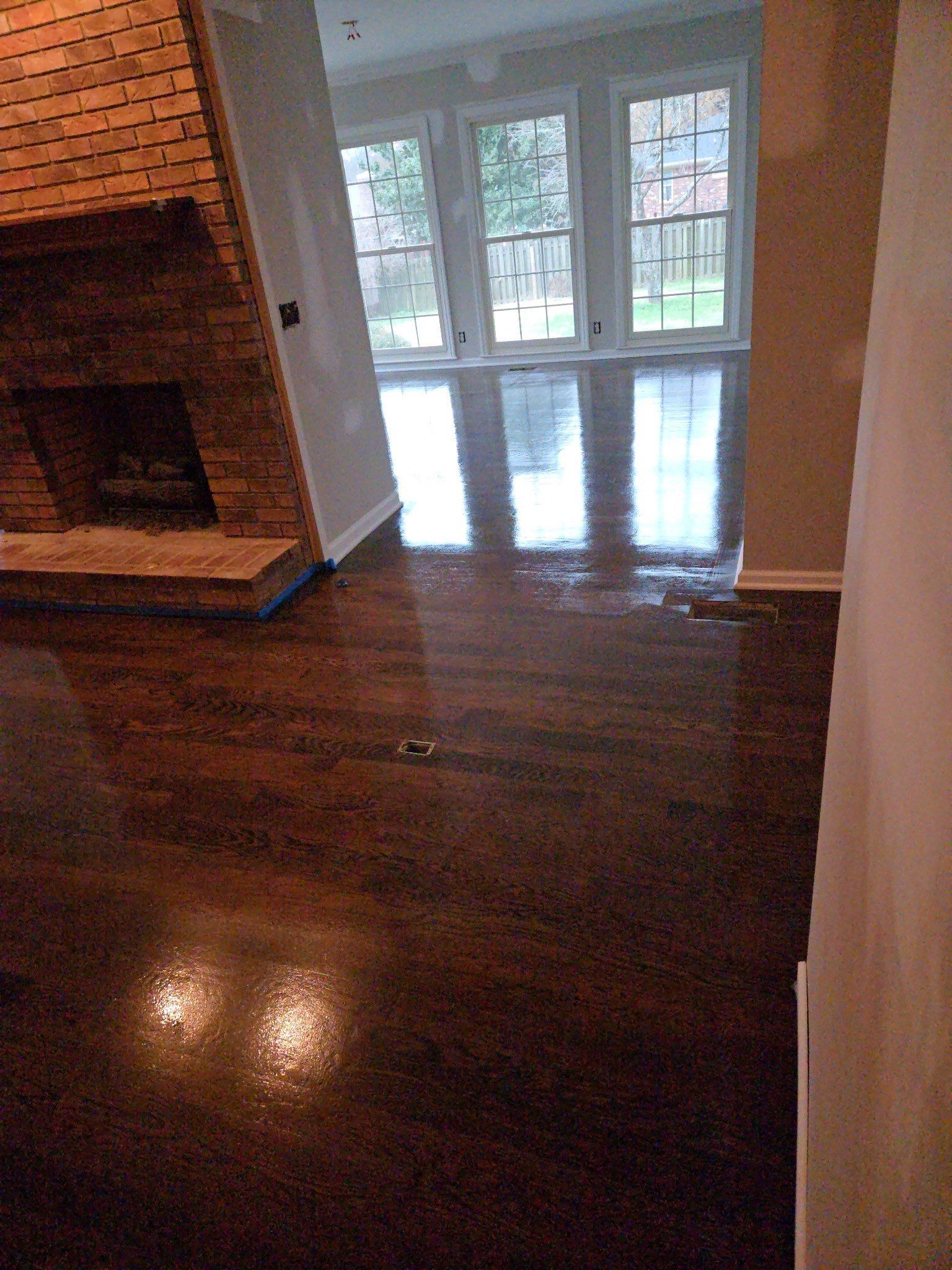 Hardwood Install & Refinish in Jacobean Satin  by Footprints Floors of Nashville