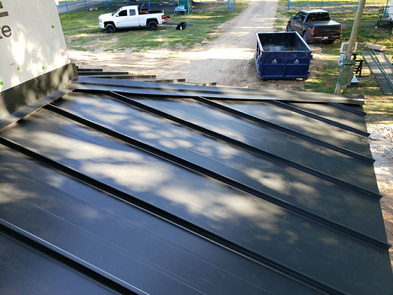 New Home Construction using 16" Standing Seam Panels by Jay Carter Roofing & Sheet Metal