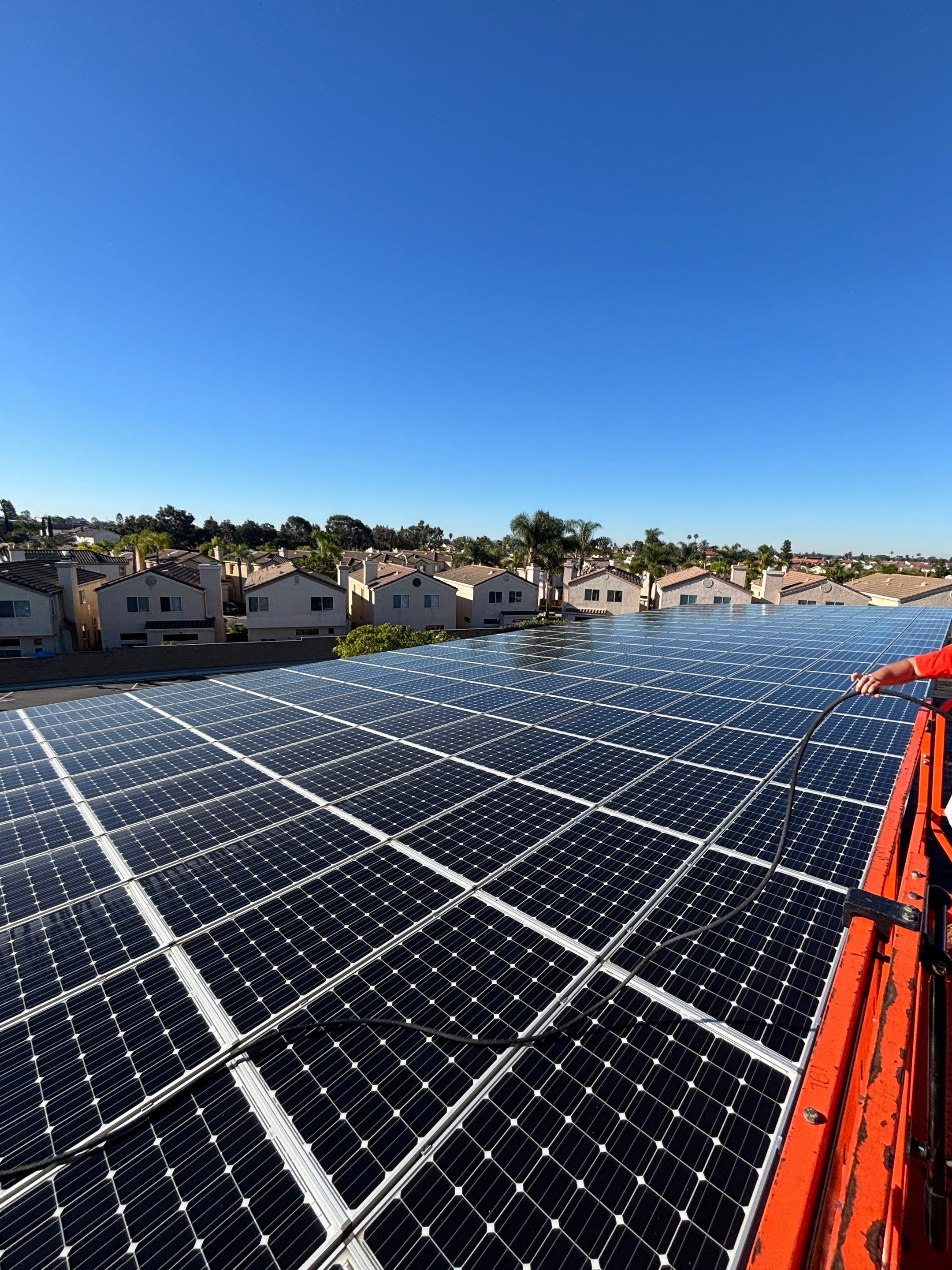 Commercial Solar Panel Cleaning by Palm Coast Solar Cleaning