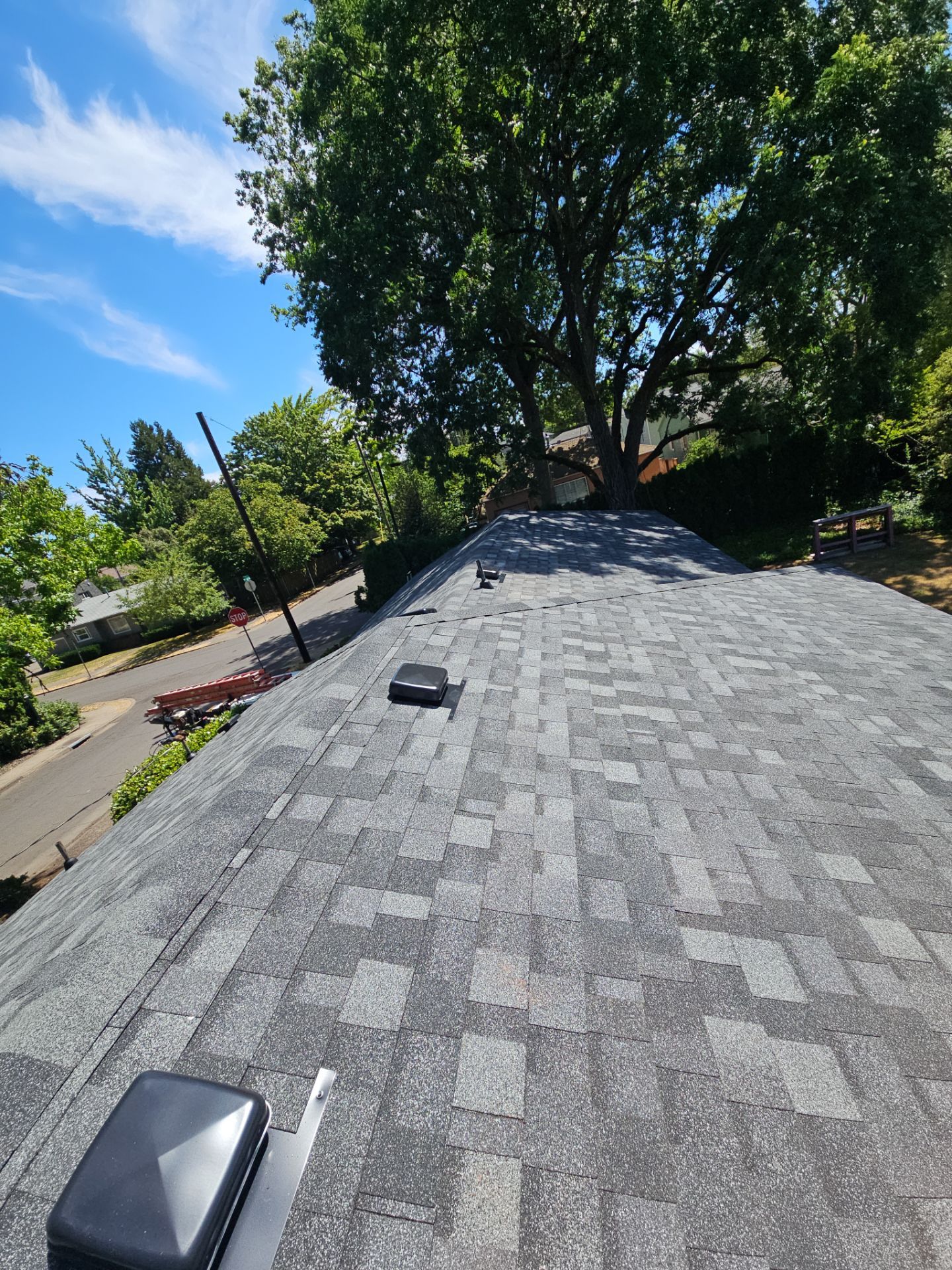 Residential Roofing Installation using IKO Dynasty (Color: Summit Grey) by Orezona Building & Roofing Company, Inc.