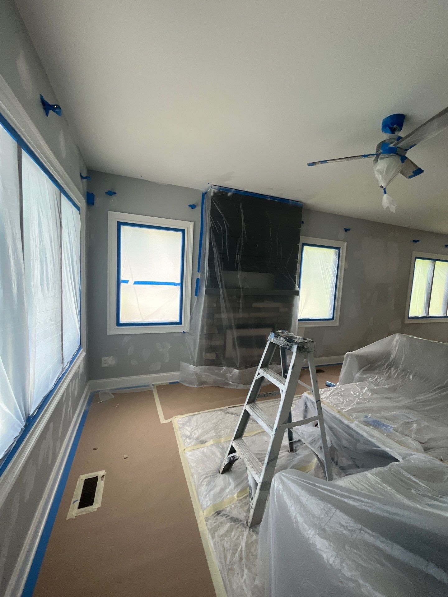 Interior Fresh Coat of paint & Deck stain by GonzalezPainters & Contractors Inc